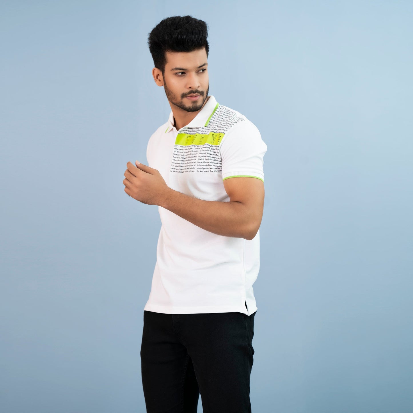 Men's White Polo