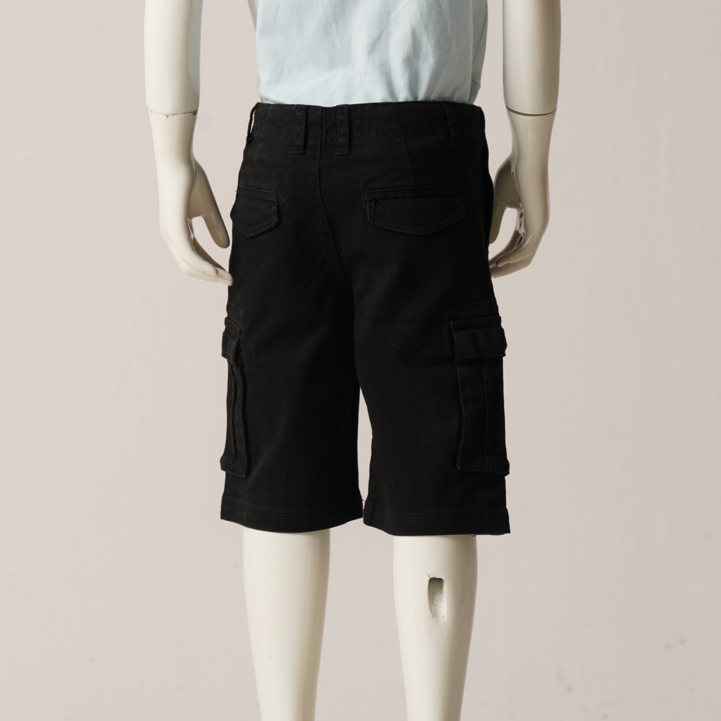 SHORT CARGO PANT-BLACK 1