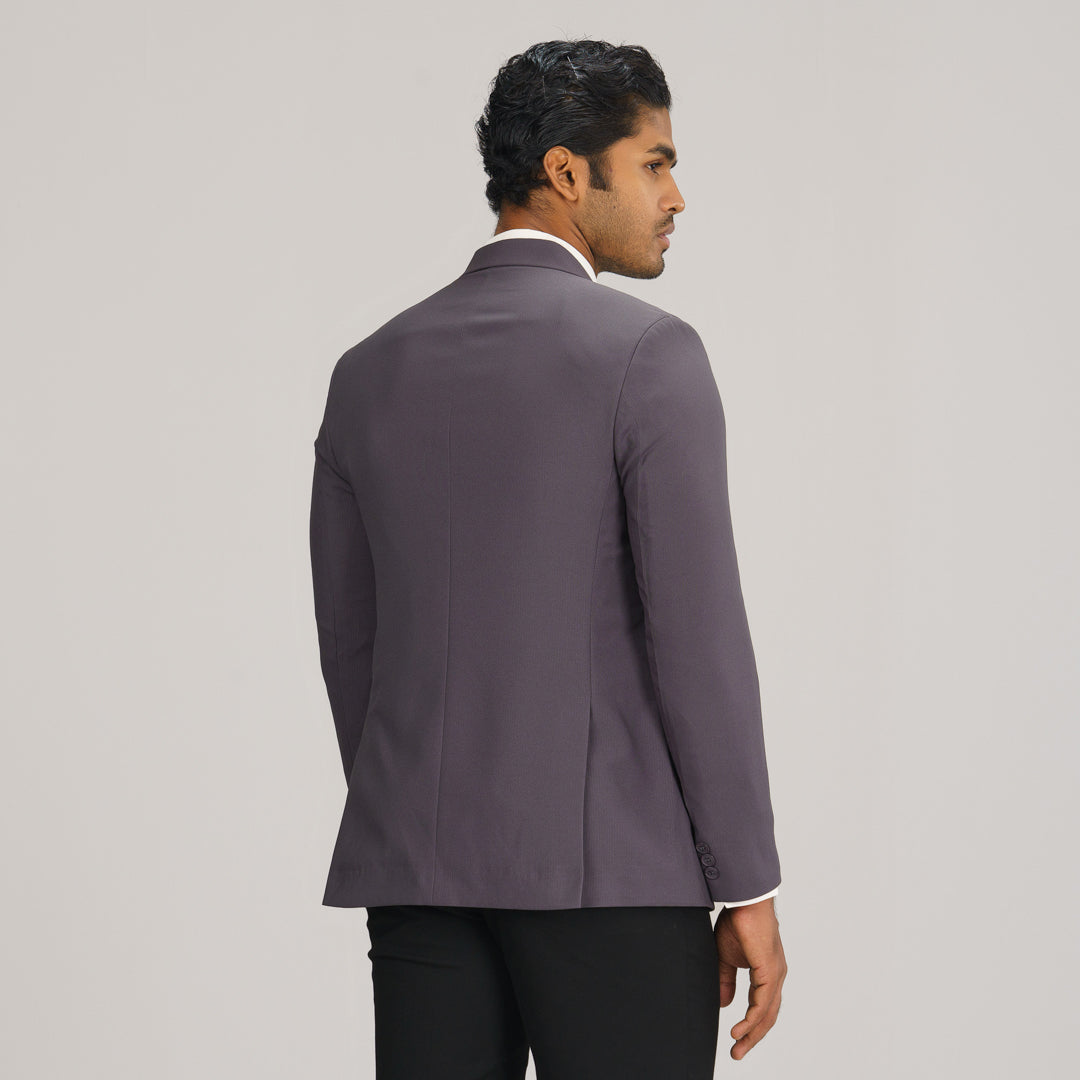 Mens Gray Slim Fit Blazer