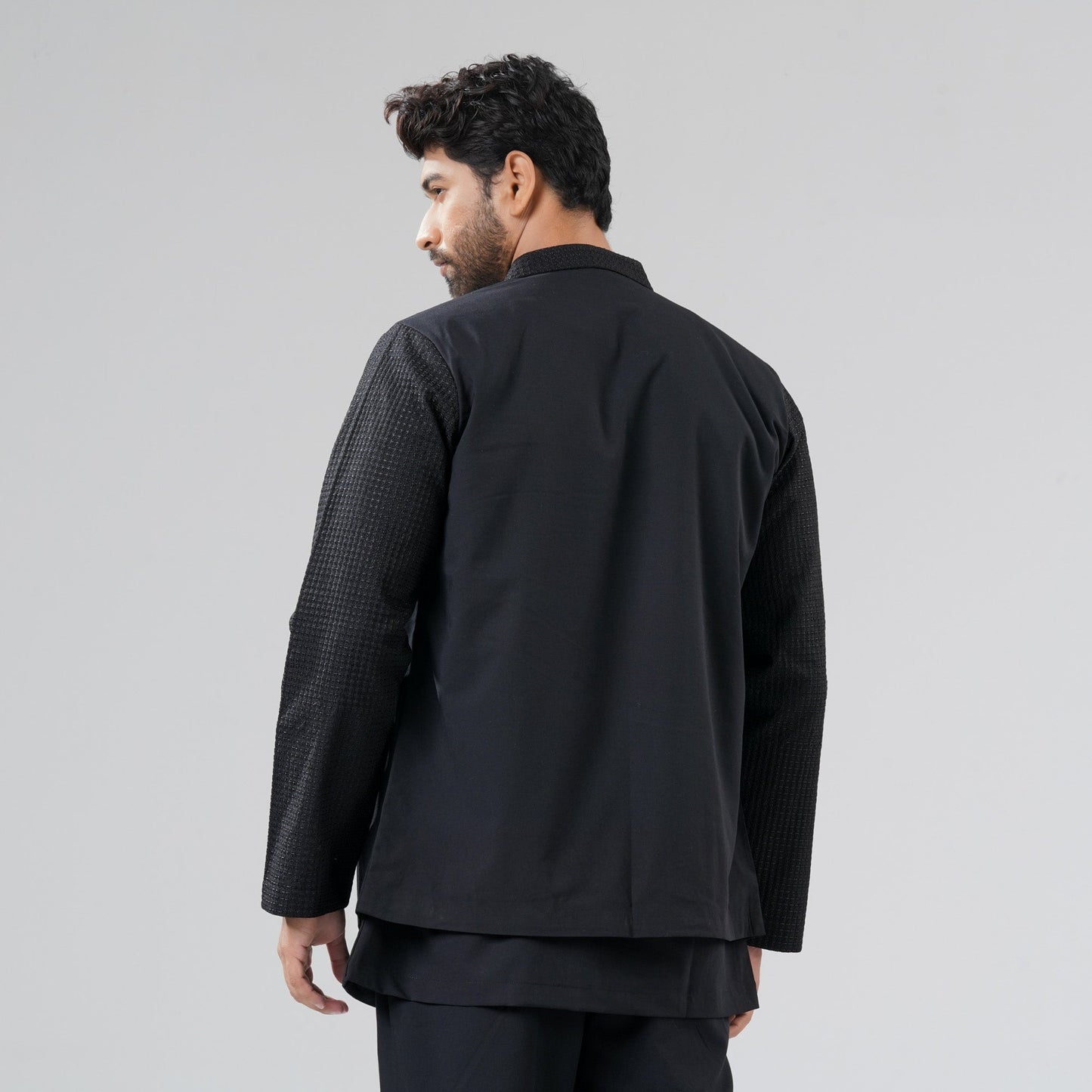 Mens Black Three Piece Set