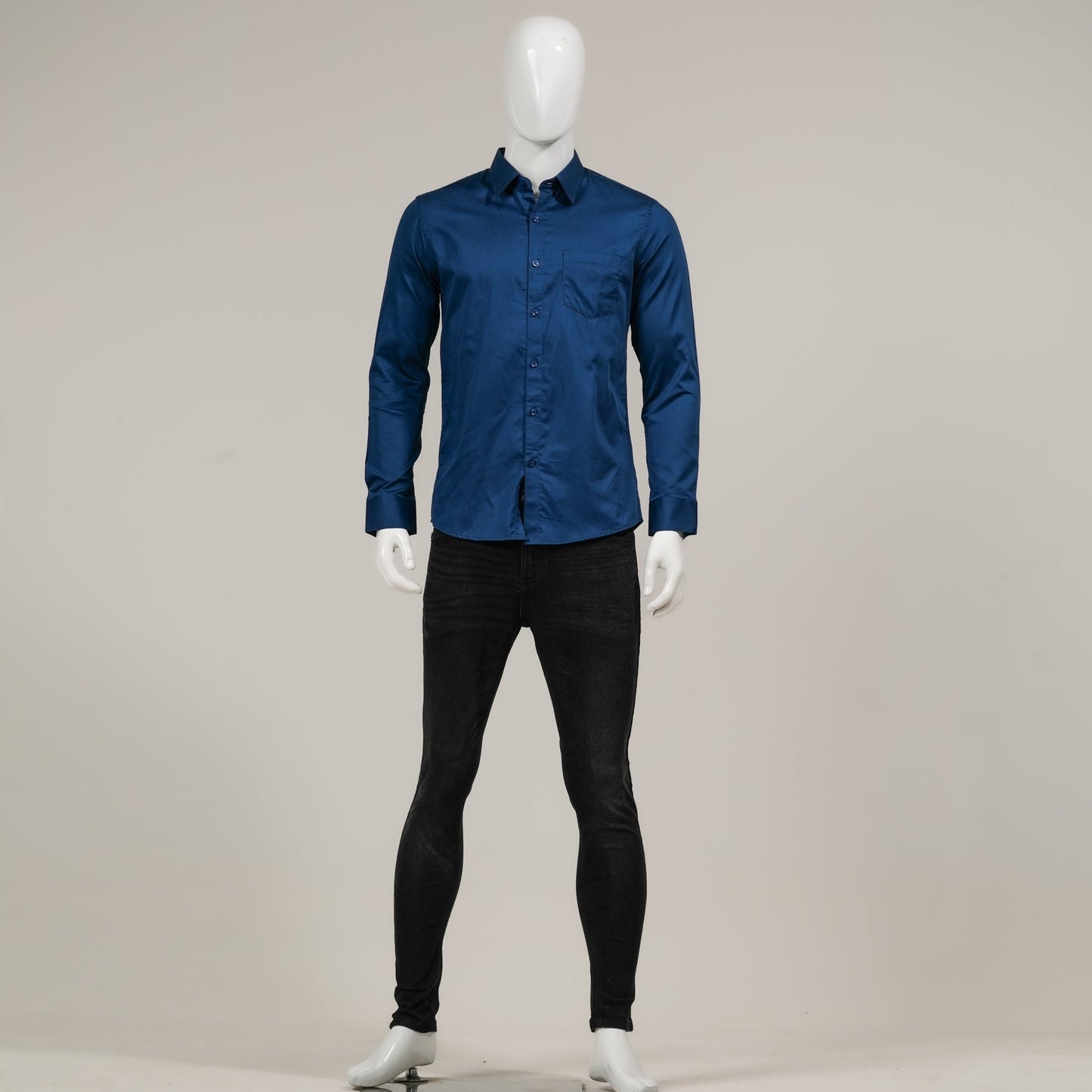 Mens Teal Formal Shirt