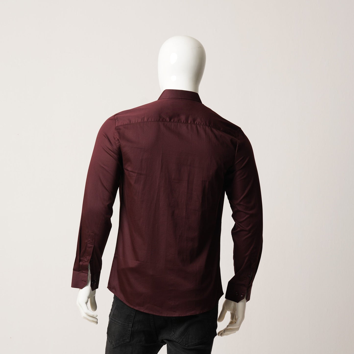Mens Formal Shirt-Maroon
