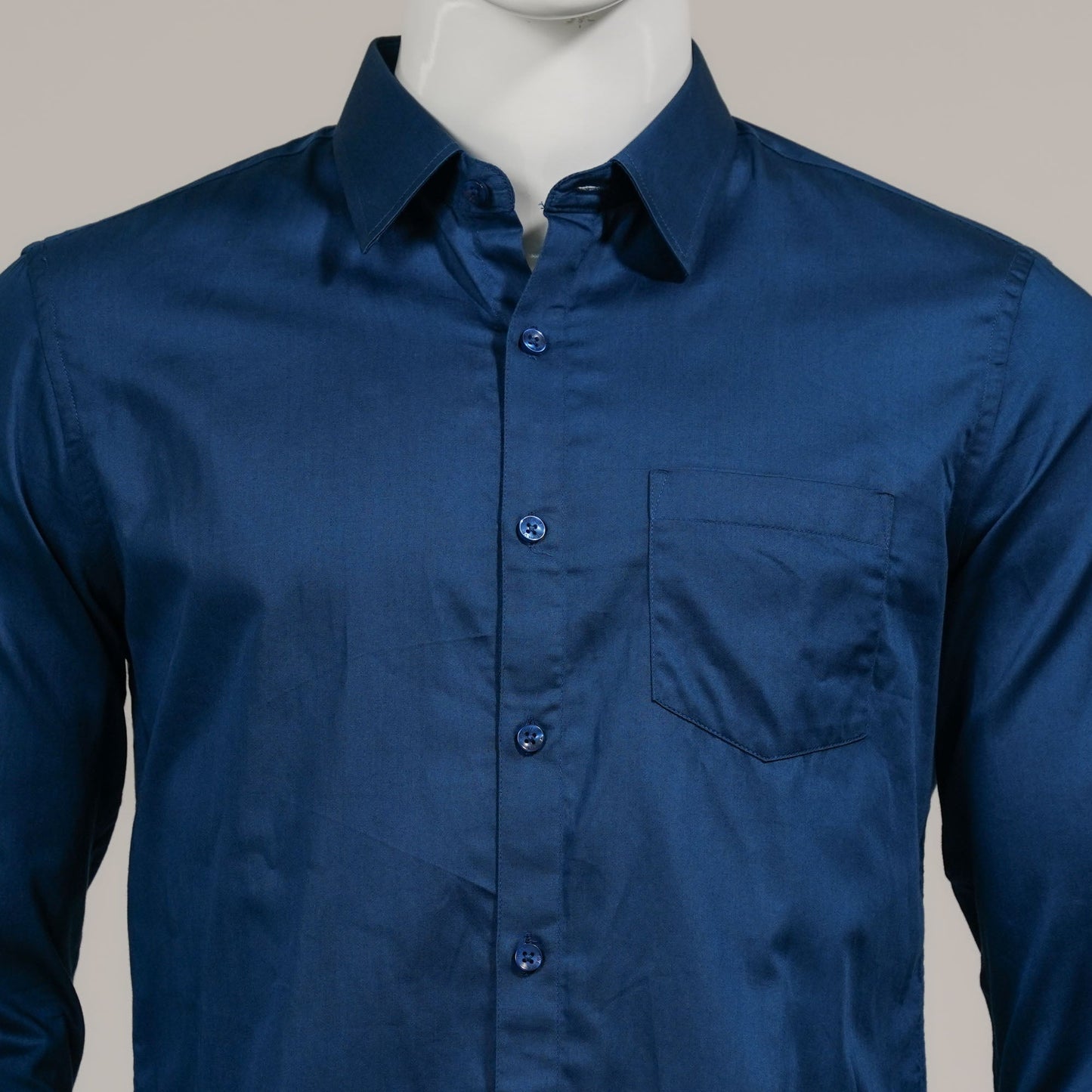 Mens Teal Formal Shirt