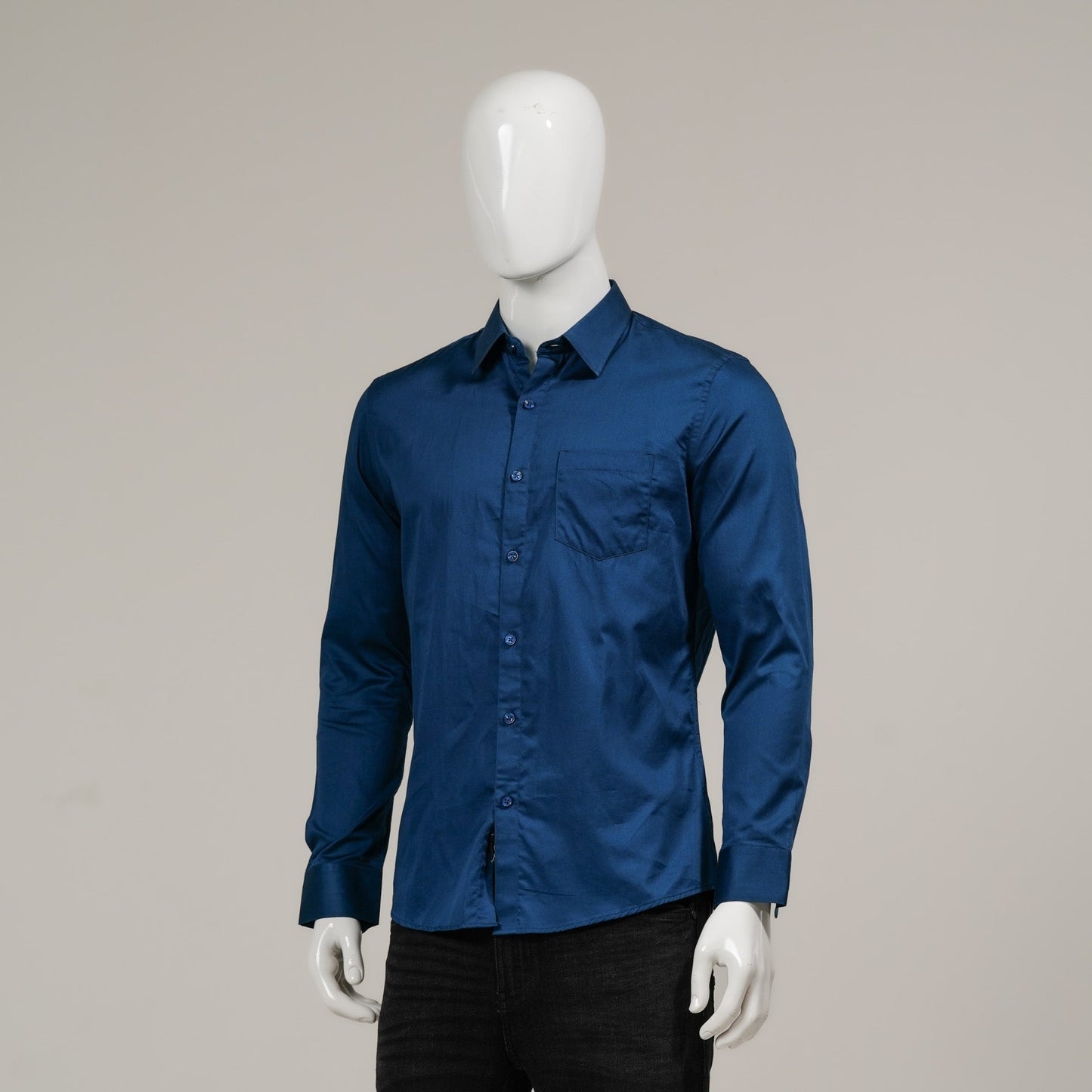 Mens Teal Formal Shirt