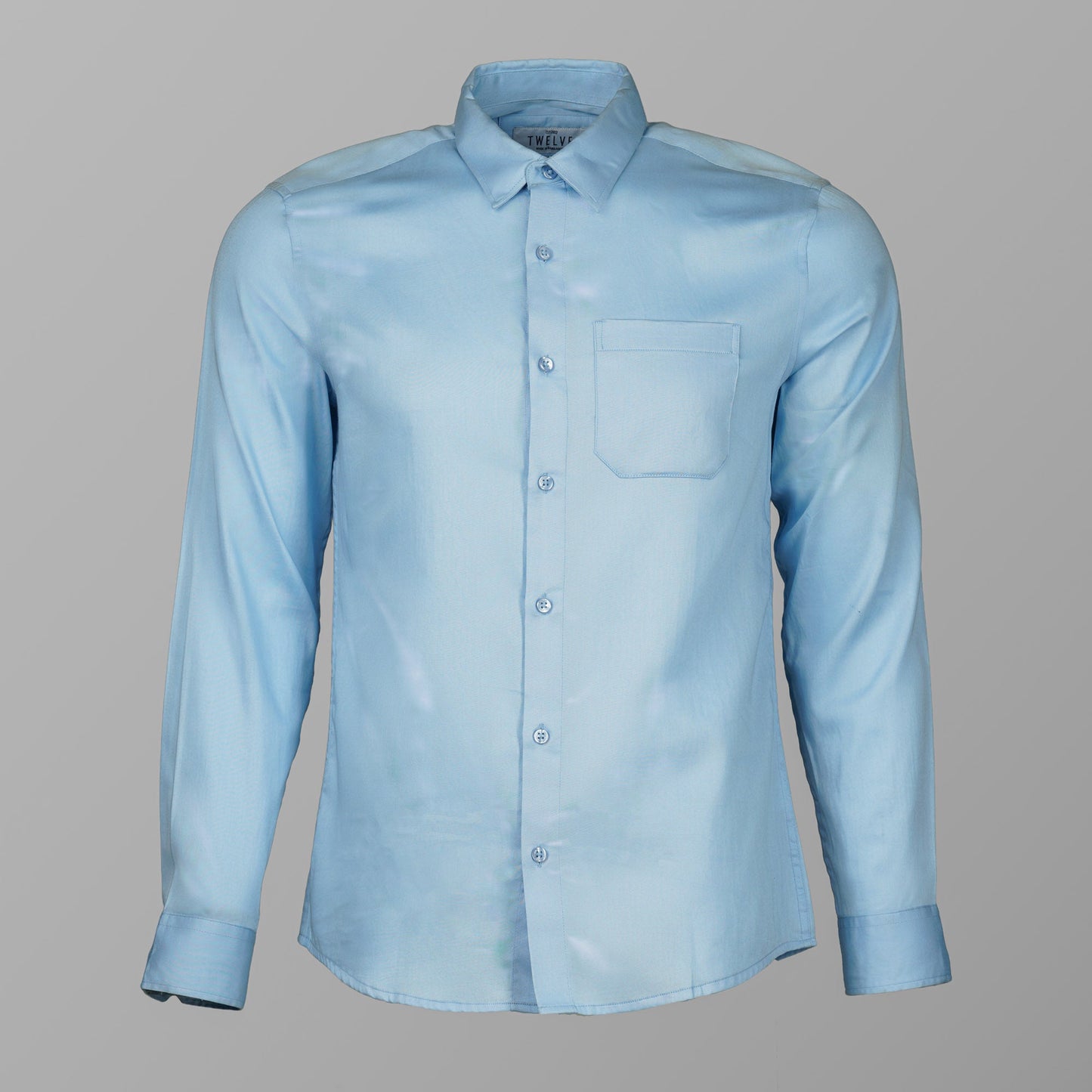 Mens Sky Blue Formal Shirt