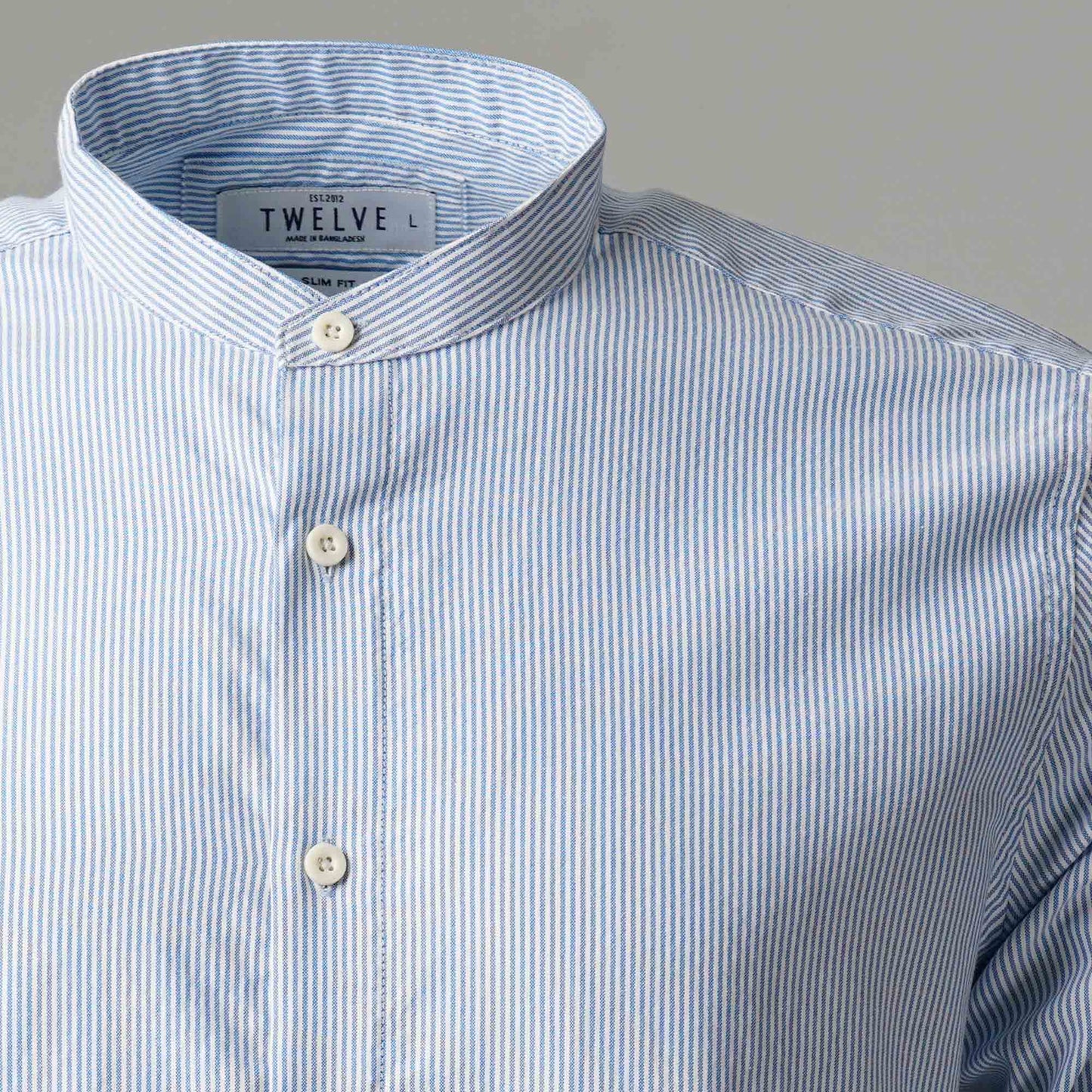Mens Blue Stripe Formal Shirt