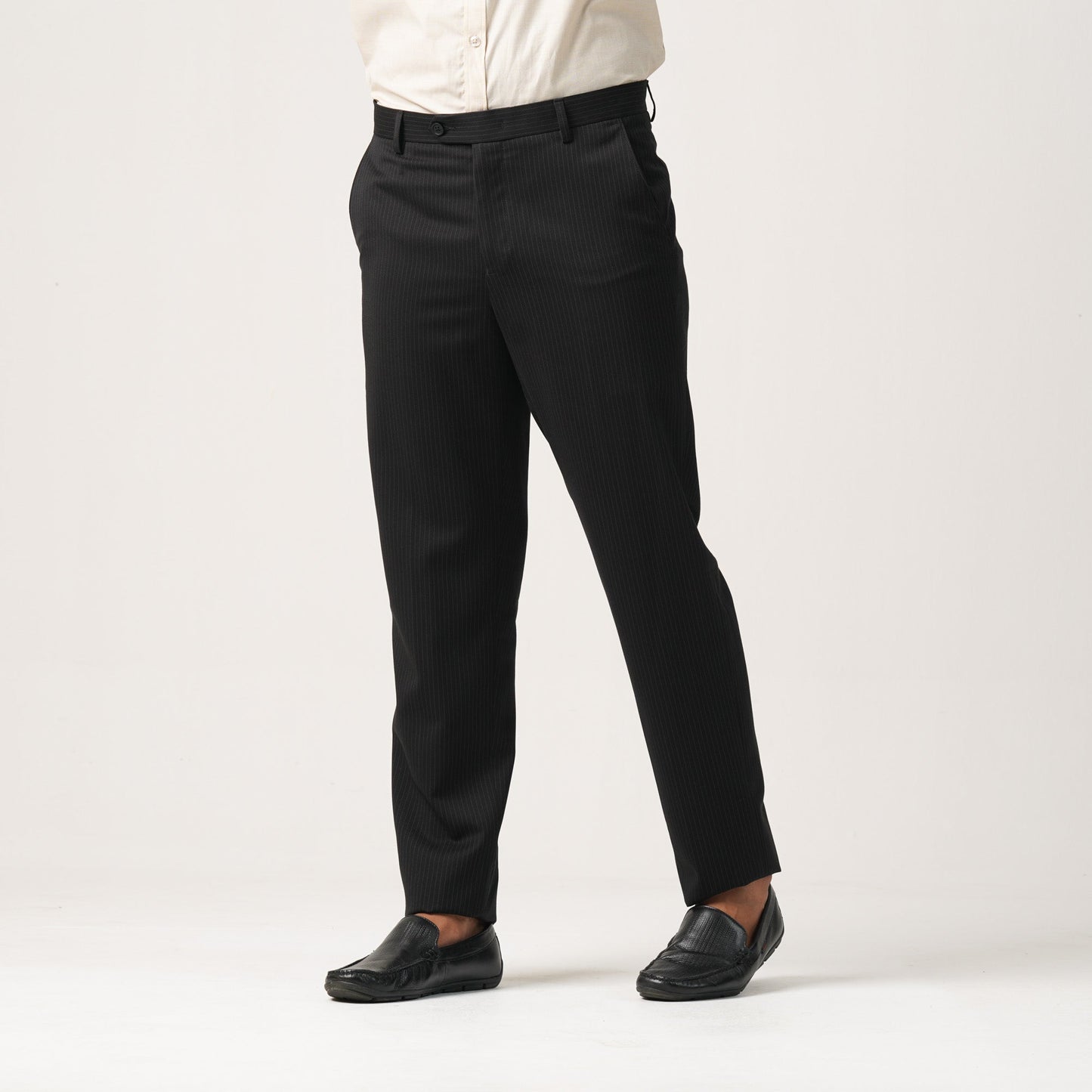 MENS FORMAL PANT-BLACK STRIPE