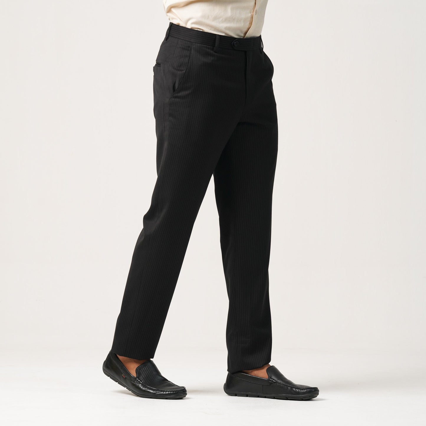 MENS FORMAL PANT-BLACK STRIPE