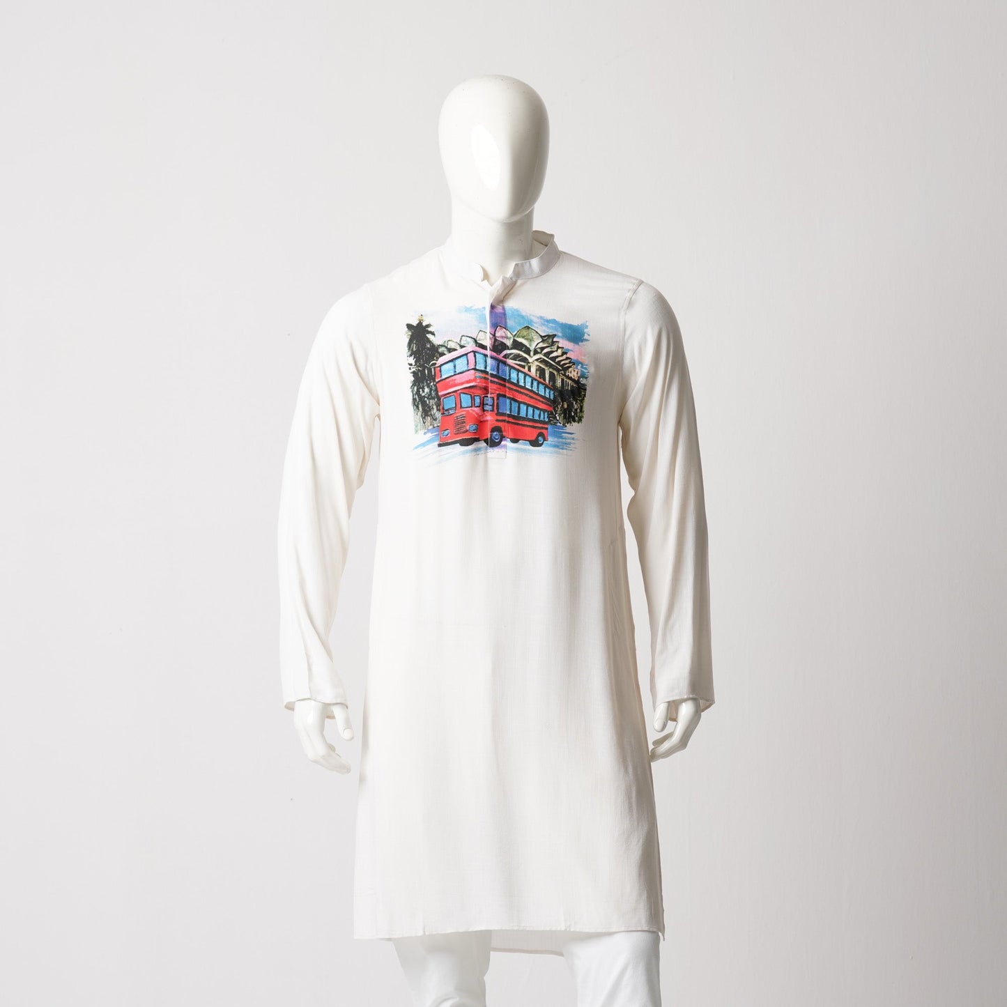 Mens White Panjabi