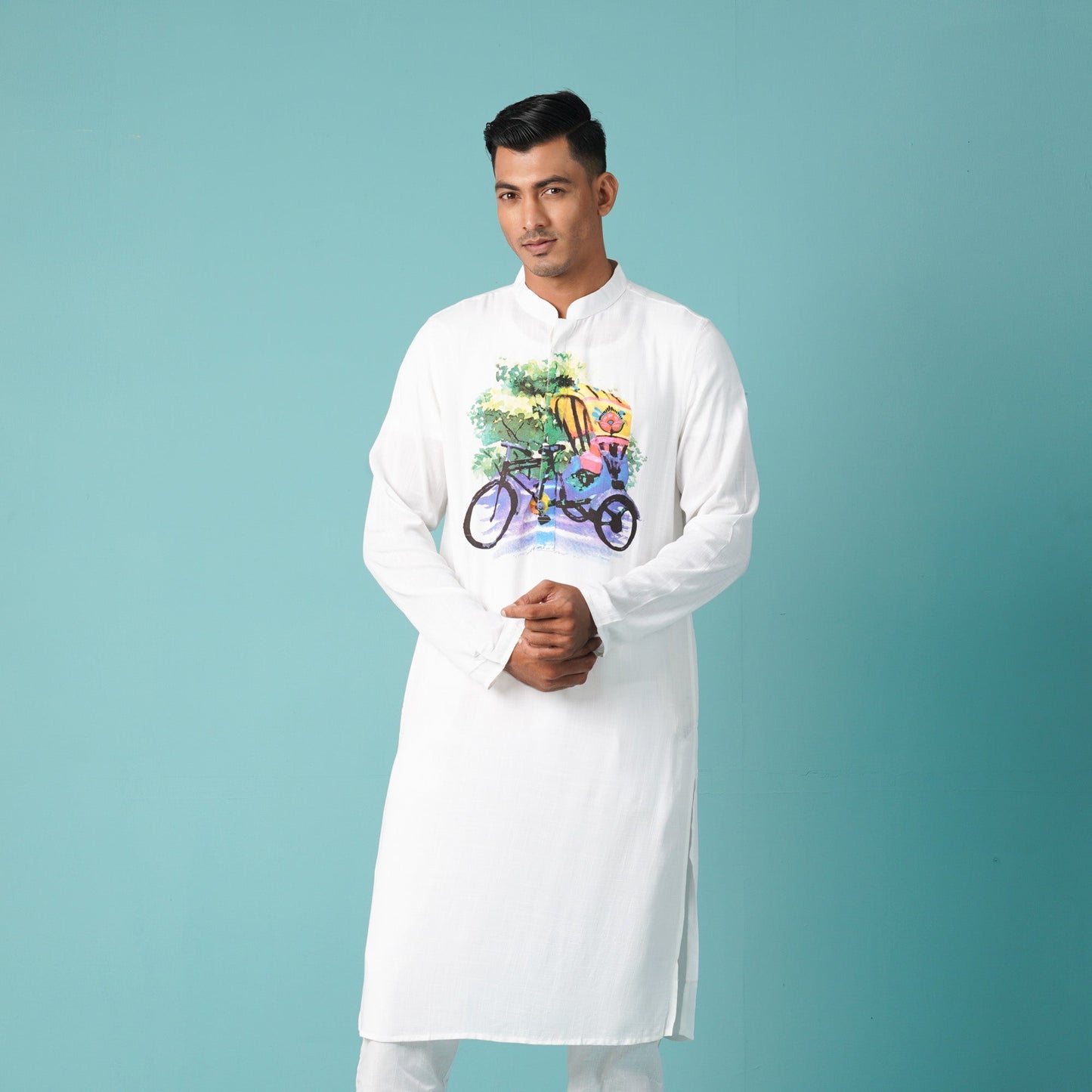 MENS PANJABI-WHITE 1