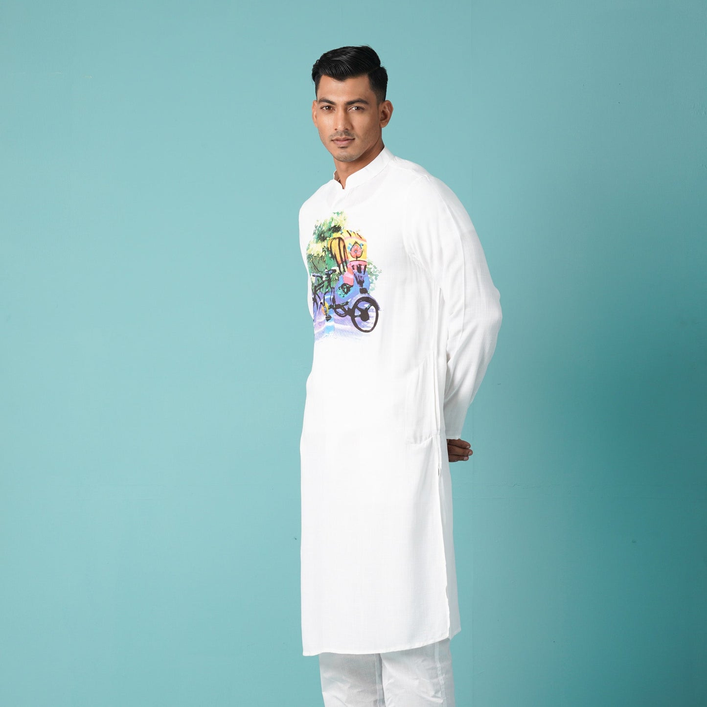 MENS PANJABI-WHITE 1