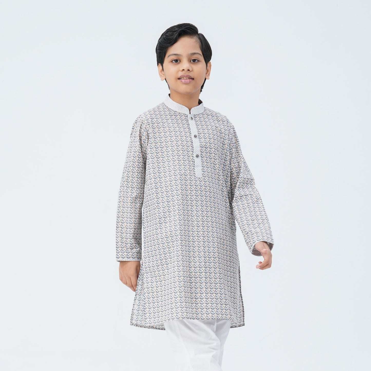 Boy's Ash Blended Panjabi