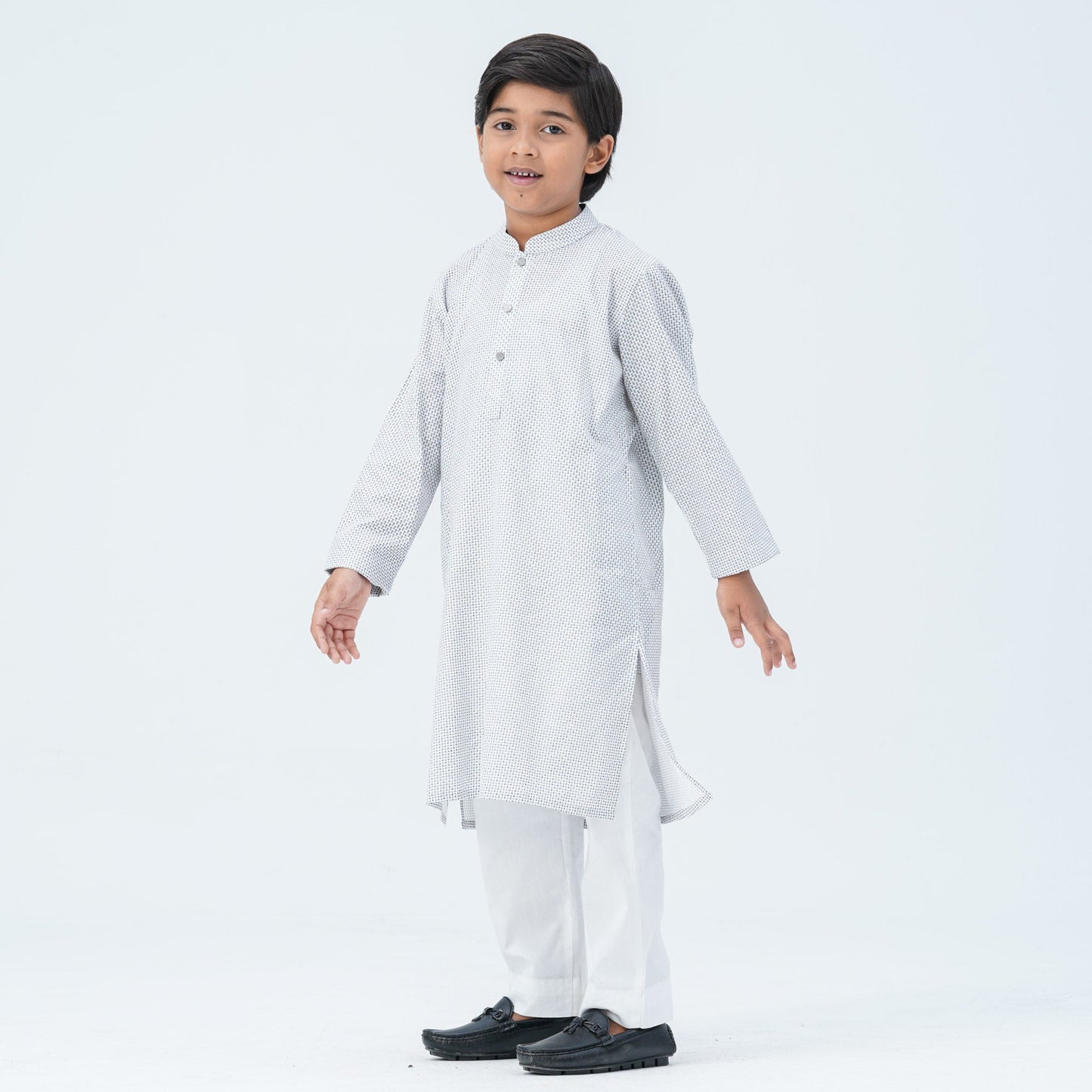 Boy's Brown Blended Panjabi