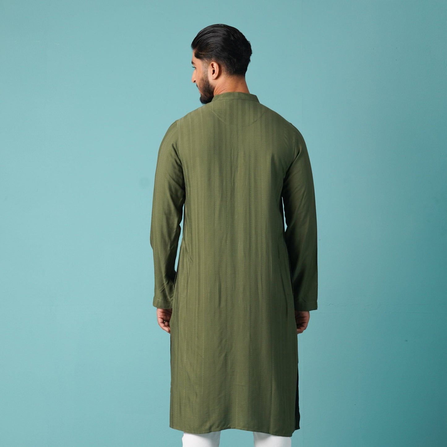 Mens Green Basic Panjabi