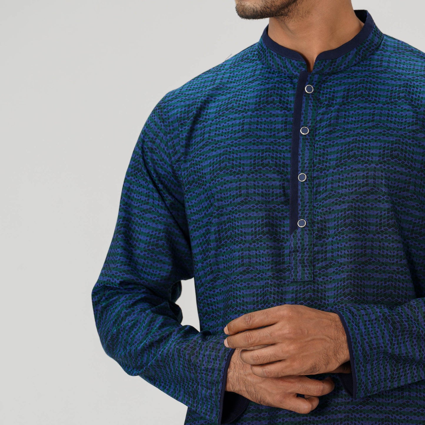 Mens Blue Panjabi