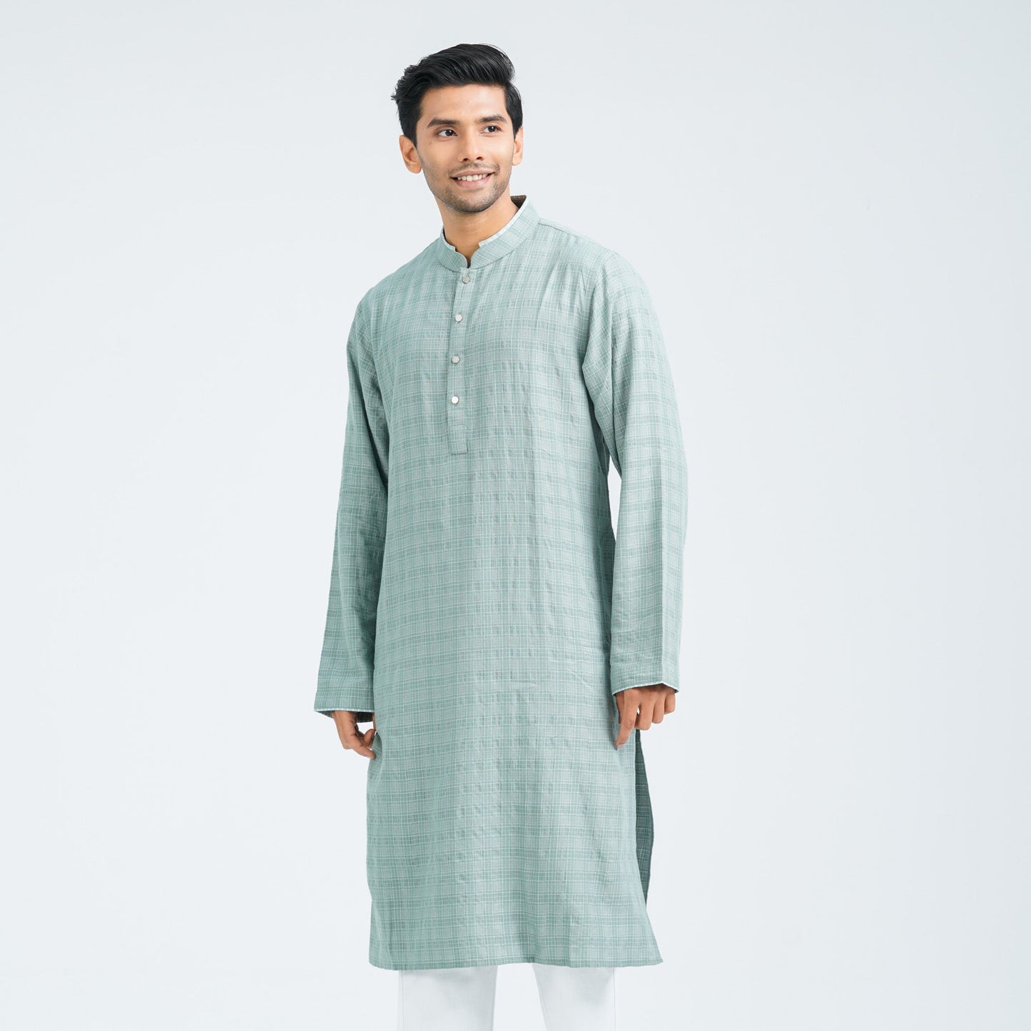 Men's Mint Cotton Basic Panjabi