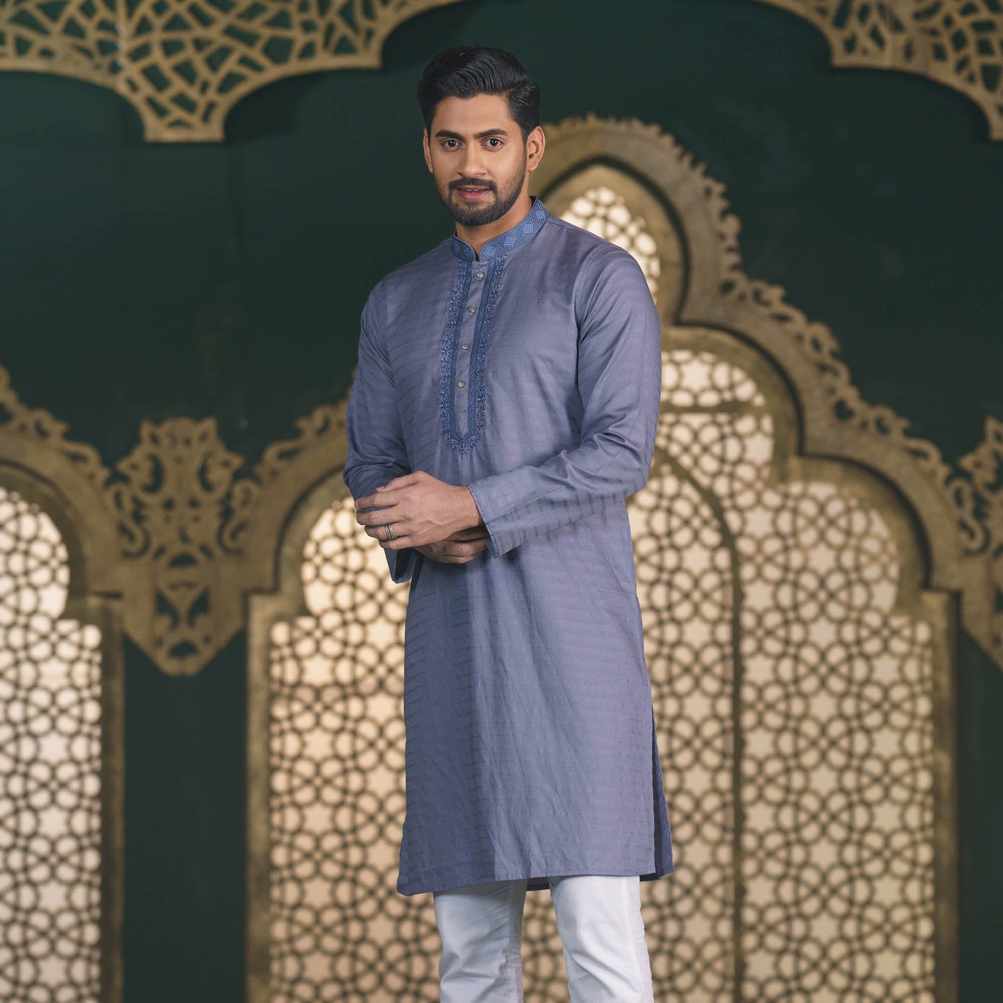 Mens Ash Traditional Panjabi