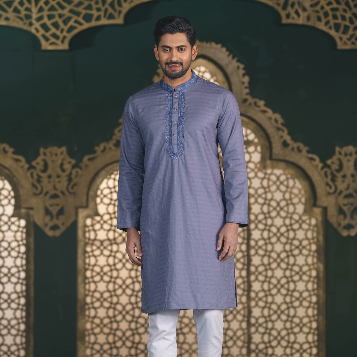 Men's Ash Traditional Panjabi