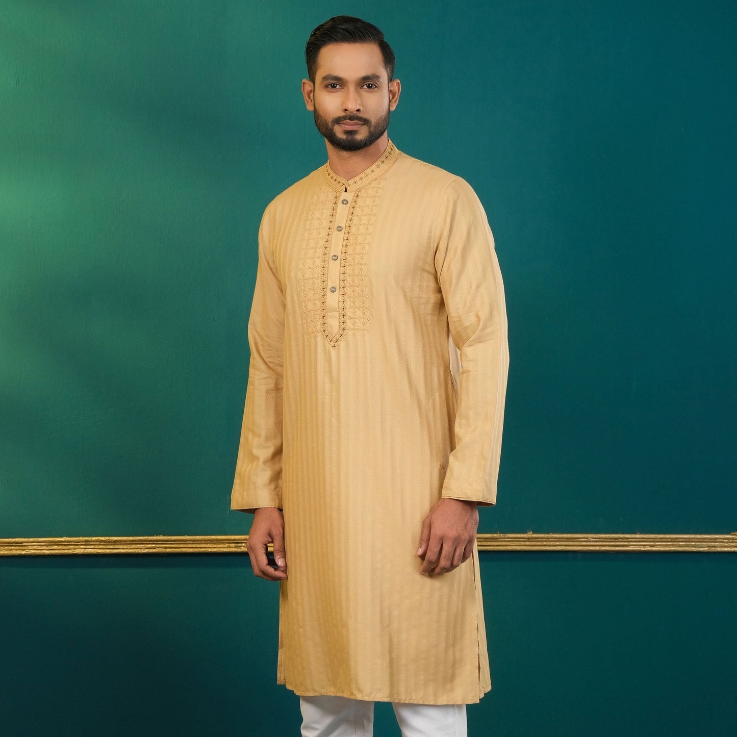 Mens Badge Embroidery Panjabi