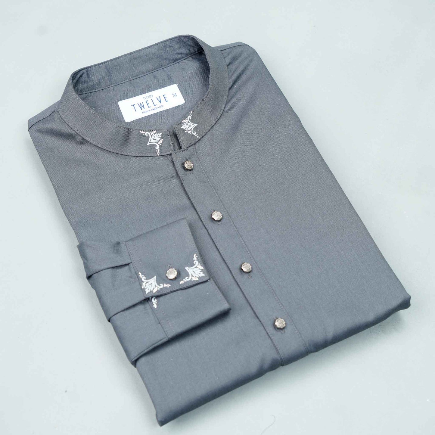 MENS PREMIUM PANJABI- IRON GRAY