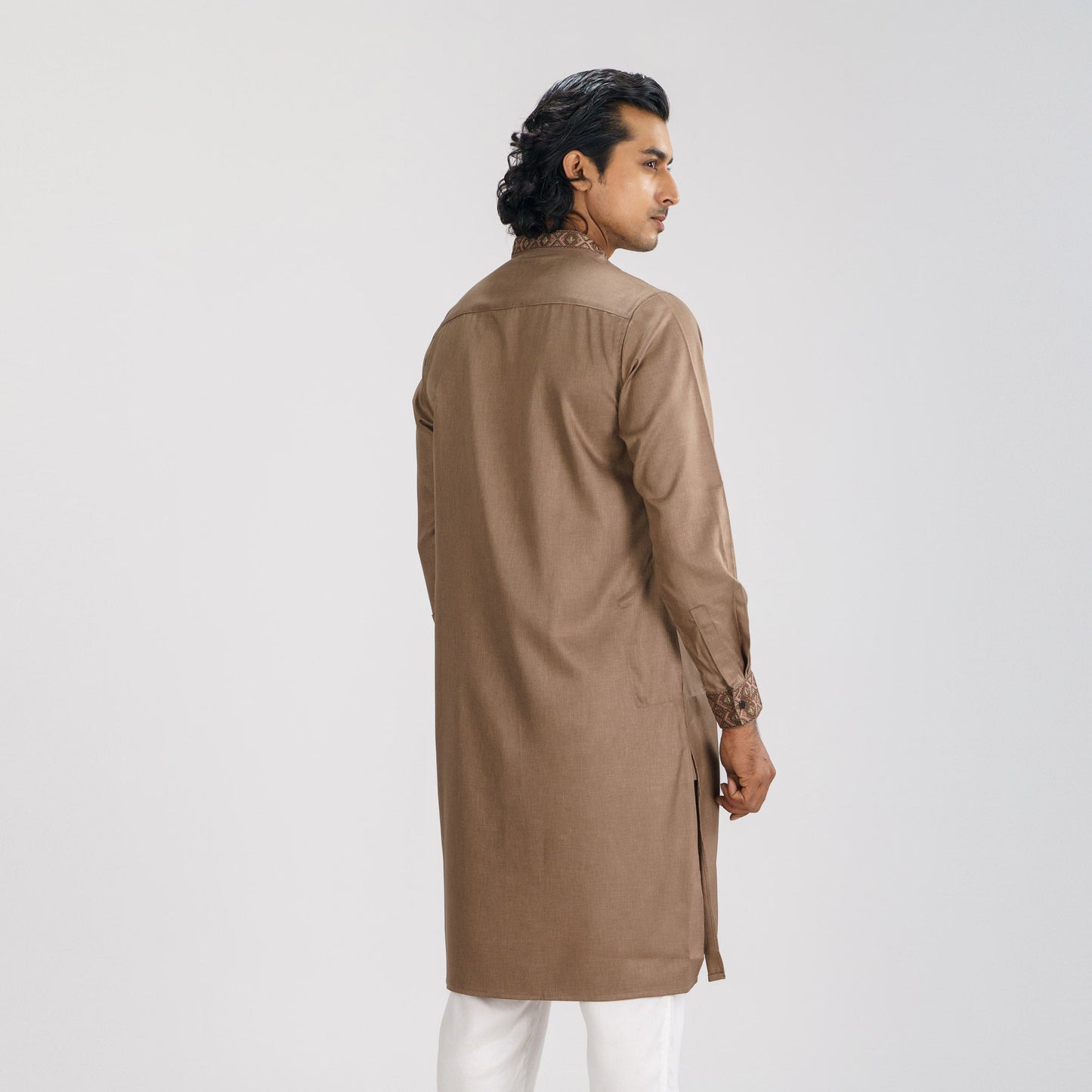 Men's Dark Ash Premium Panjabi