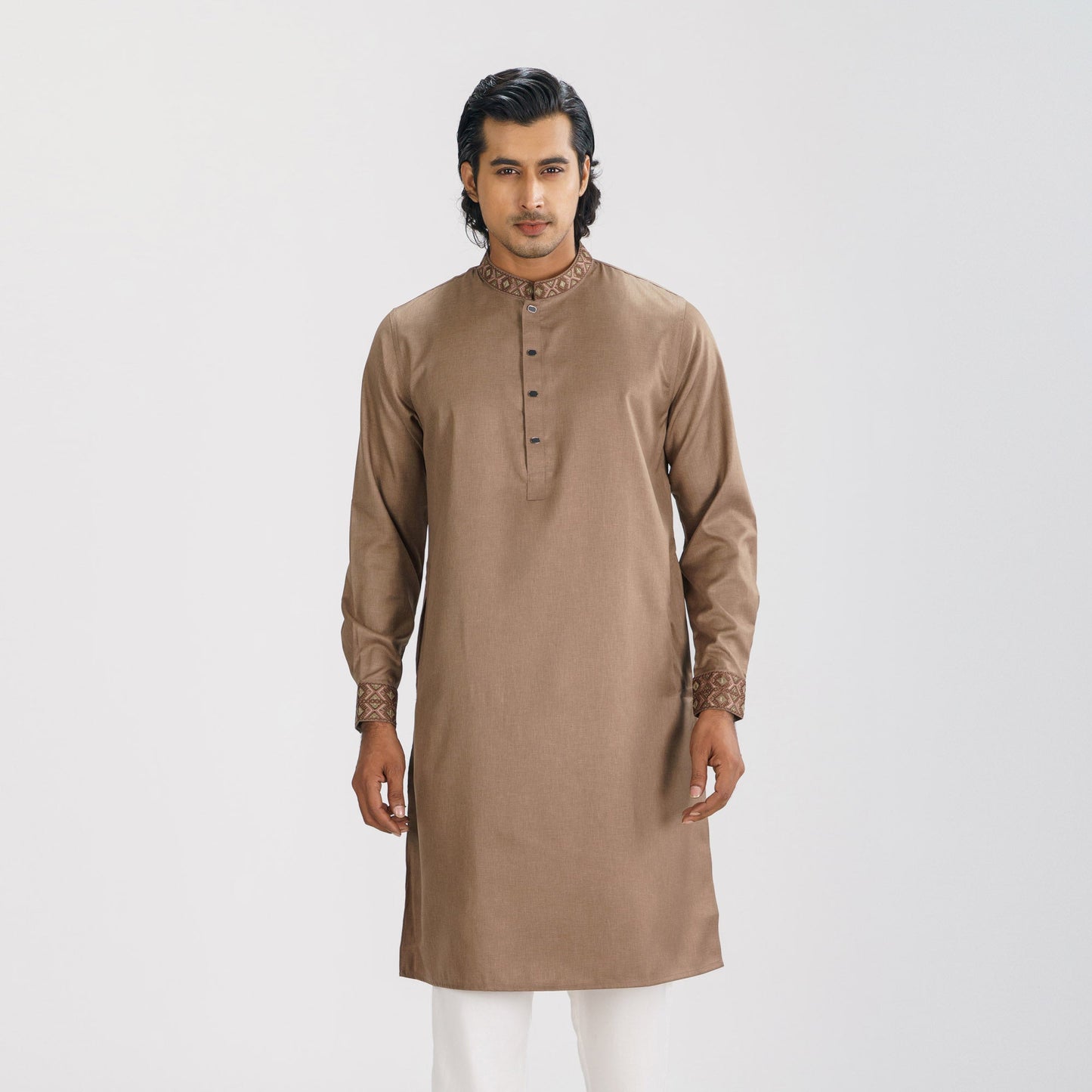 Men's Dark Ash Premium Panjabi