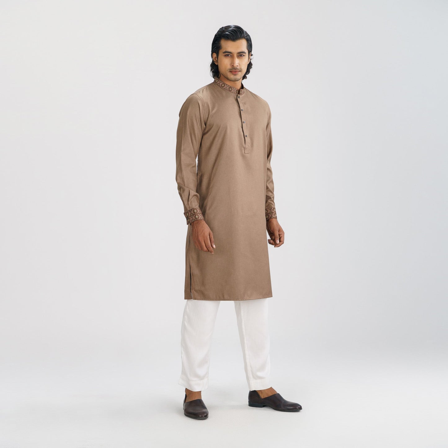 Men's Dark Ash Premium Panjabi