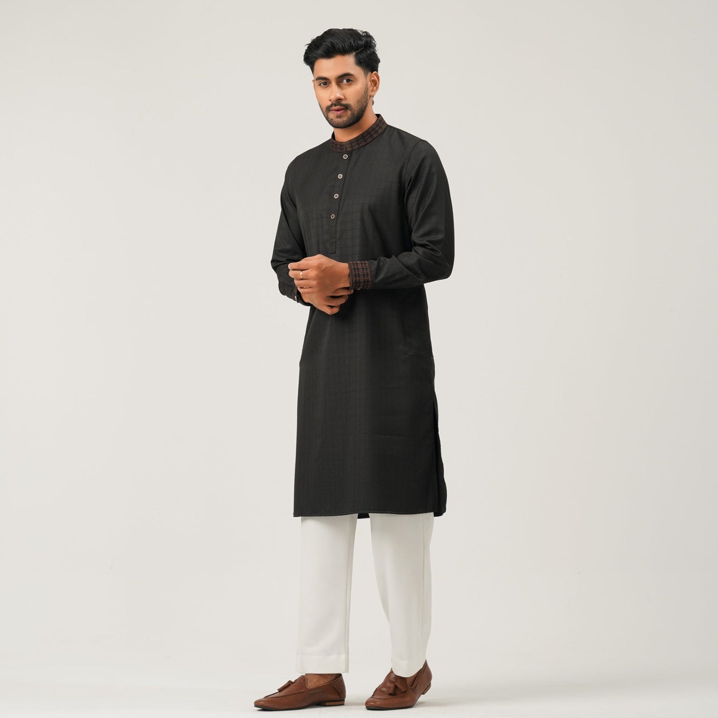 Mens Black Panjabi