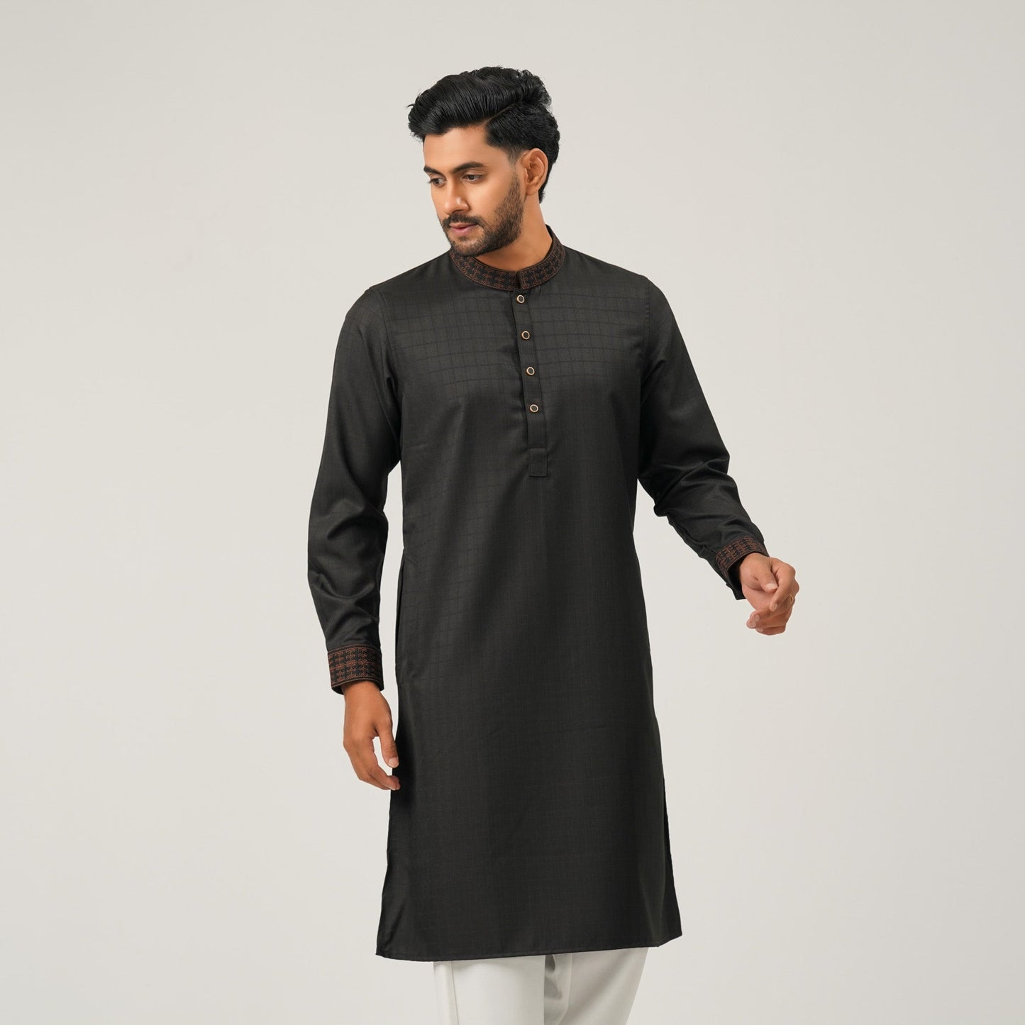 Mens Black Panjabi
