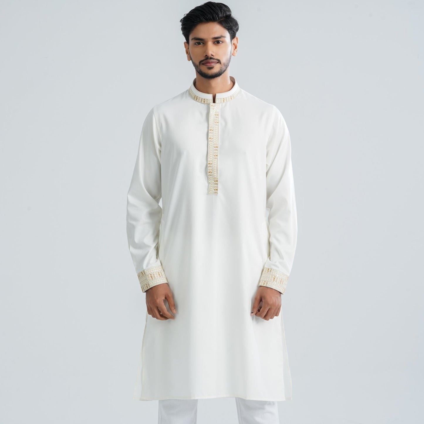 Men’s Blended White Panjabi