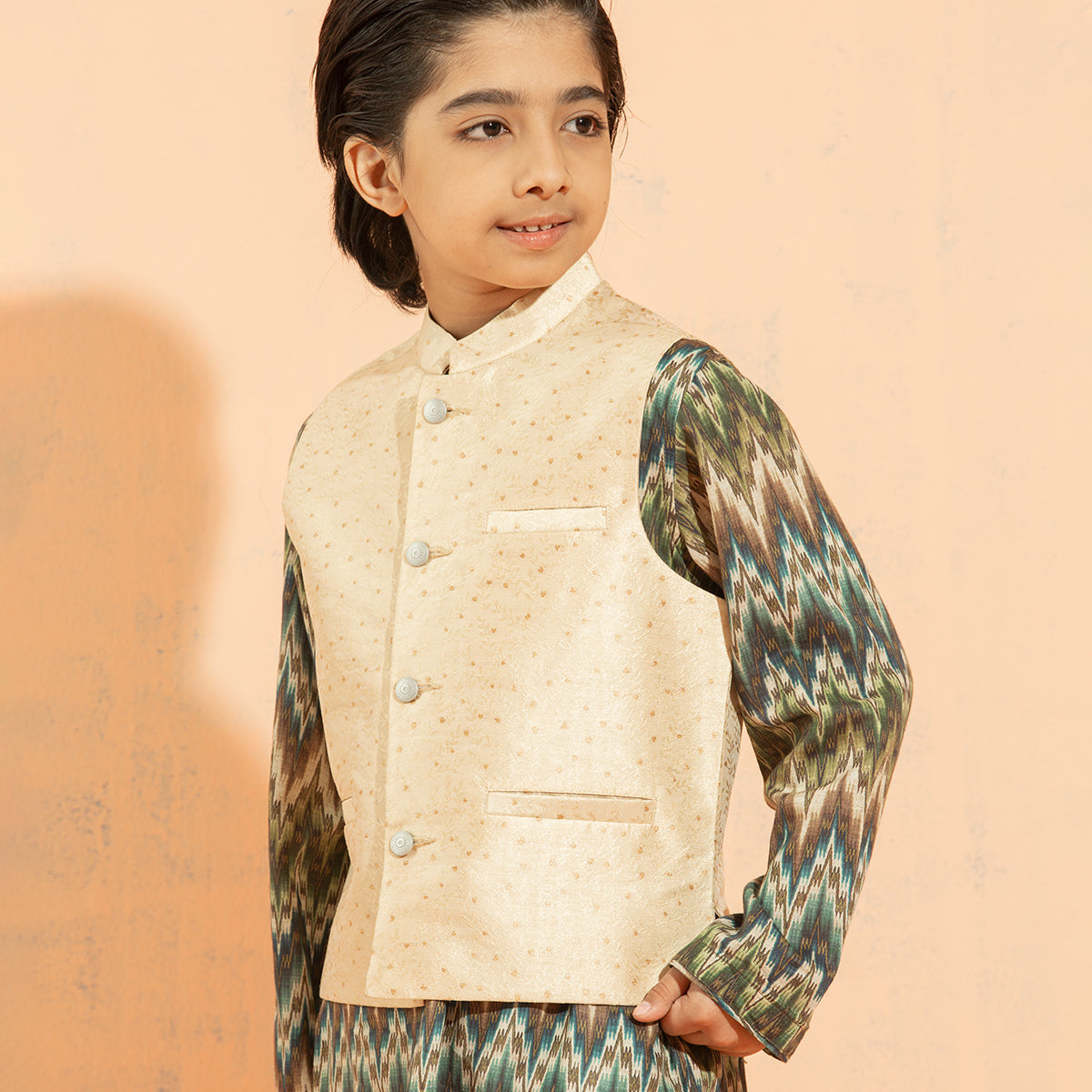 Boys Green Vest