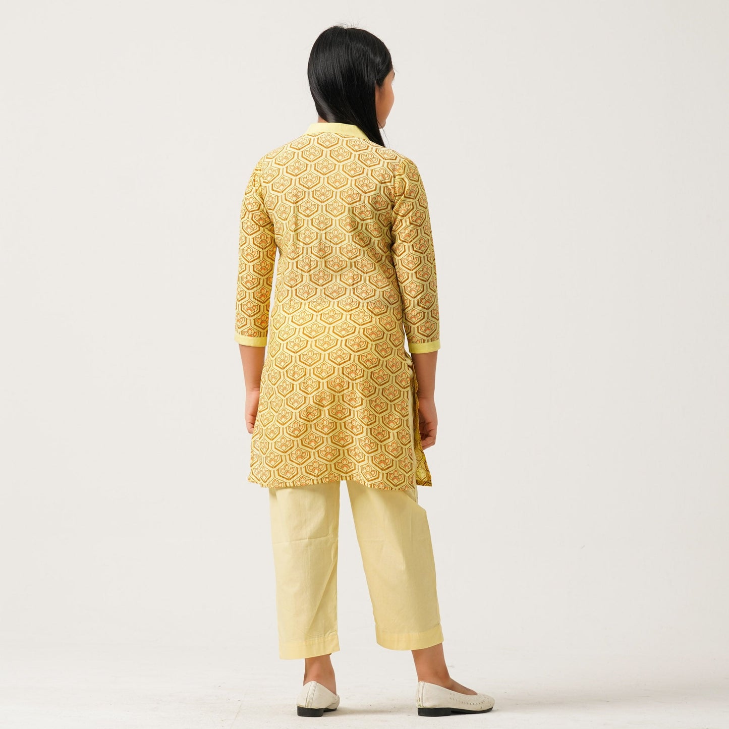Girls Yellow Two Piece Set