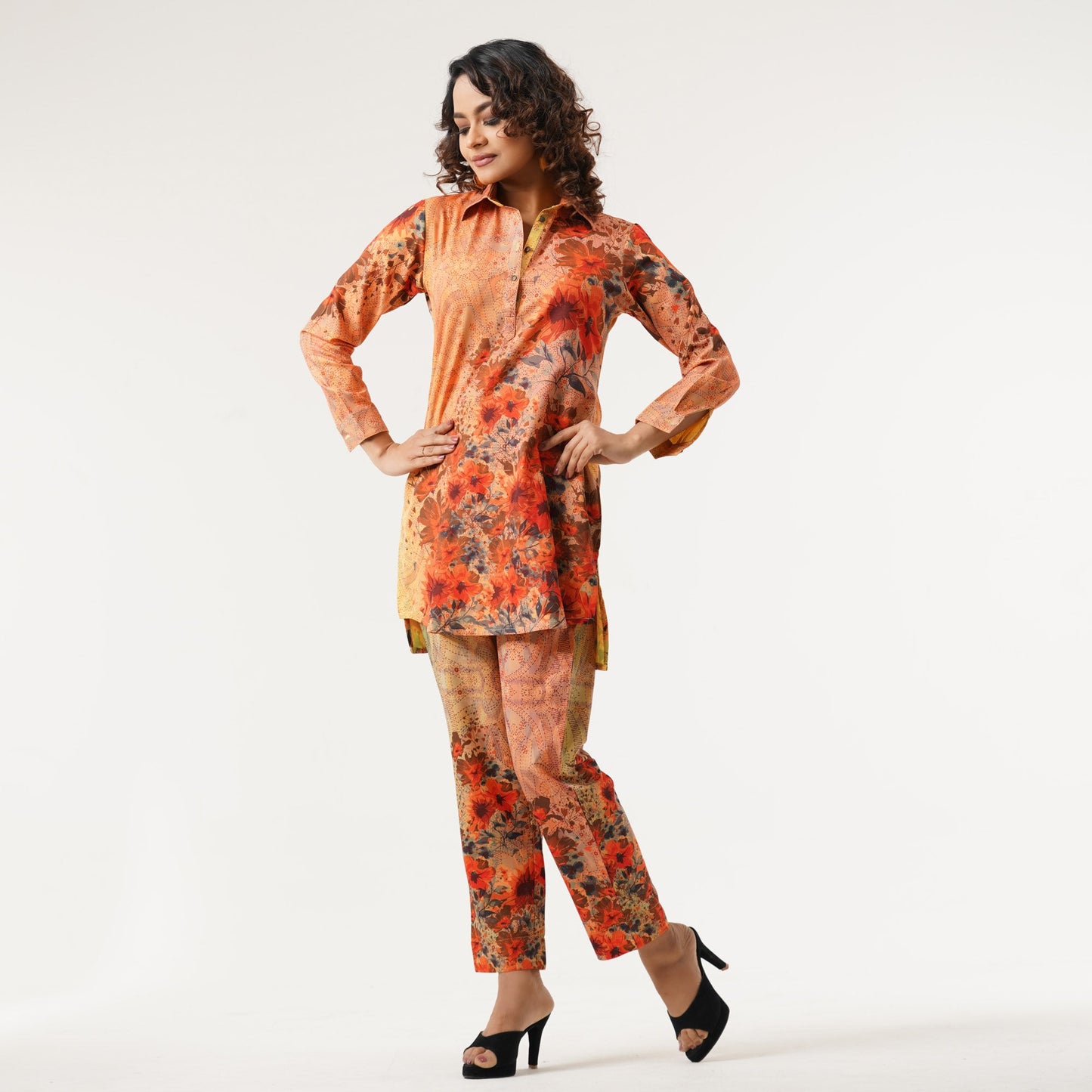 Ethnic Multicolor Two Piece