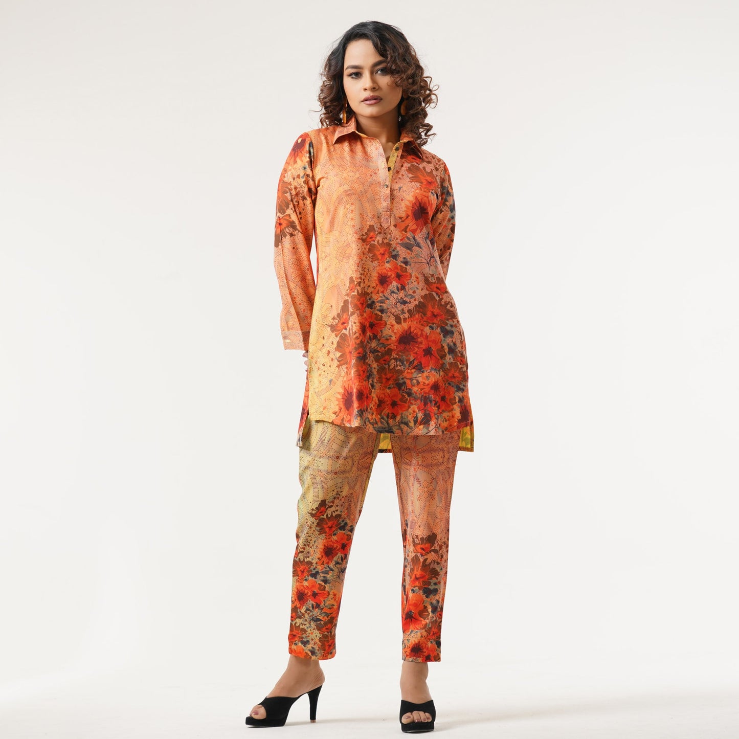 Ethnic Multicolor Two Piece