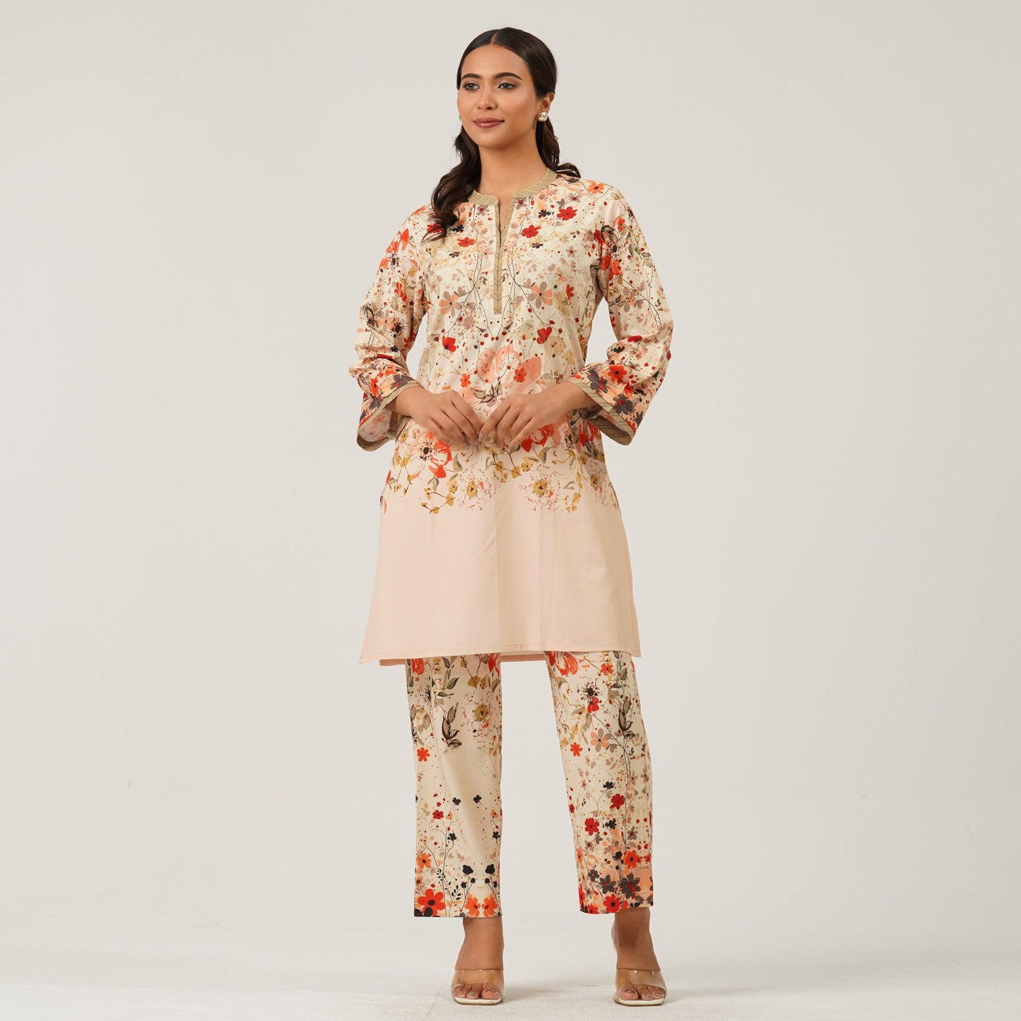Womens Multicolor Two Piece Set