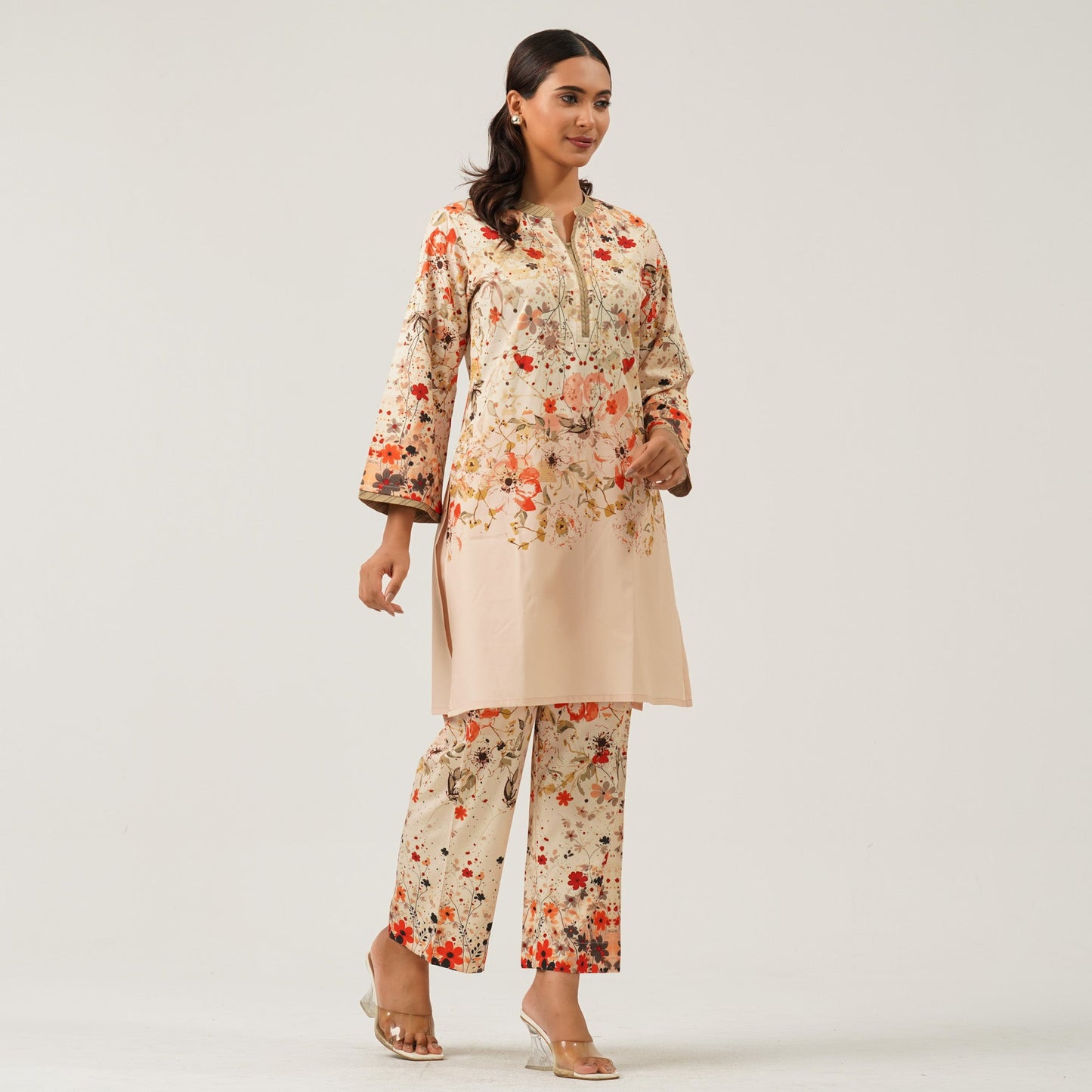 Womens Multicolor Two Piece Set