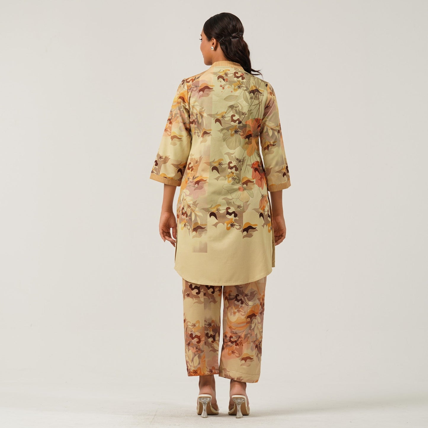 Womens Cream Two Piece Set