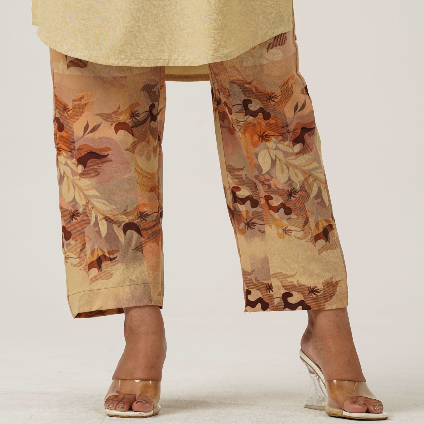 Womens Cream Two Piece Set