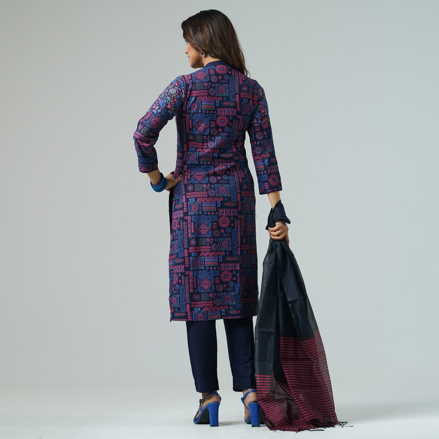 Womens Embroidered Three-Piece Set