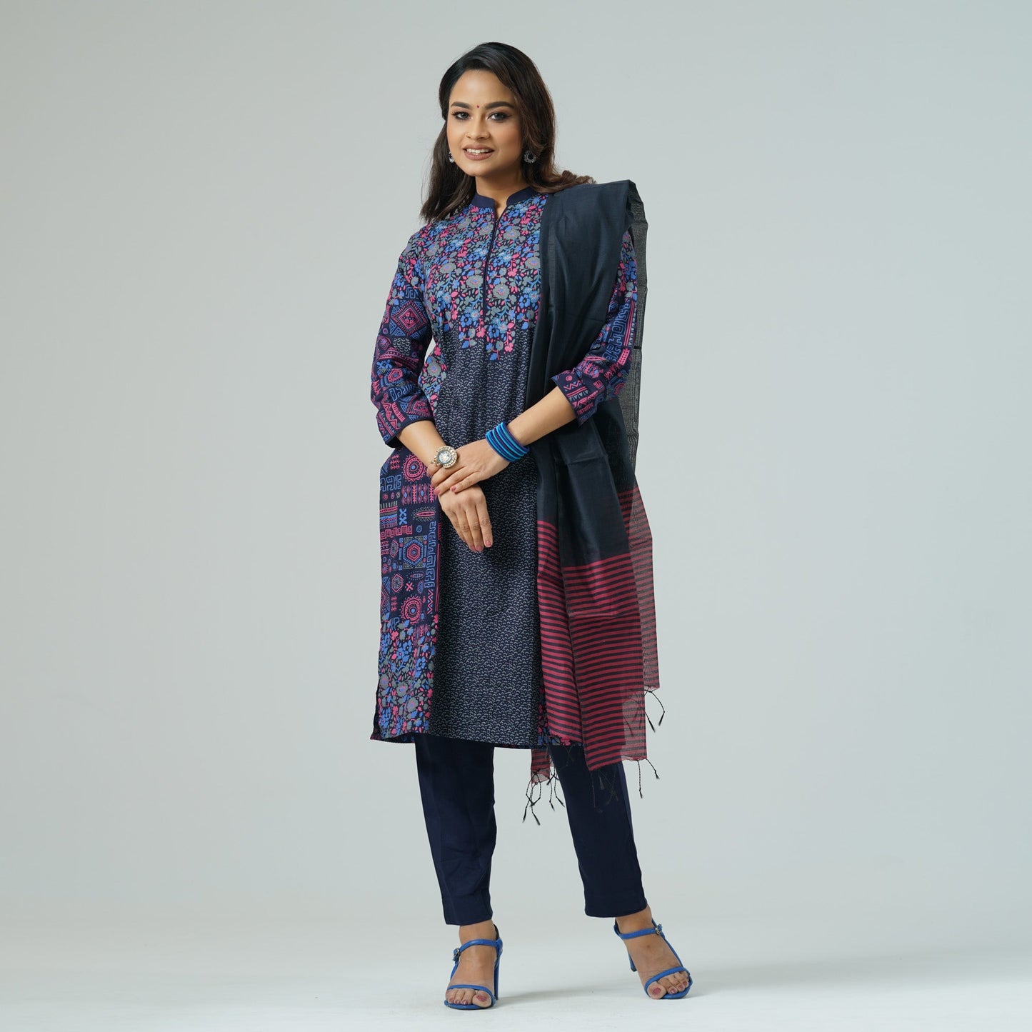 Womens Embroidered Three-Piece Set