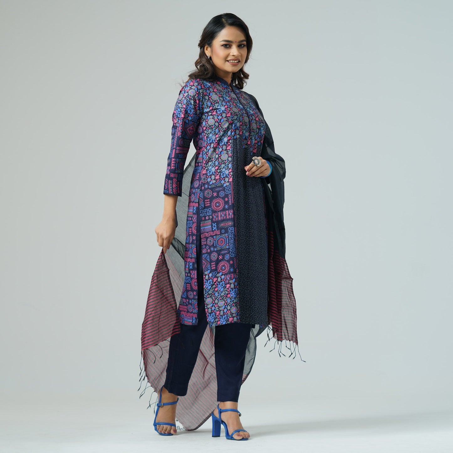 Womens Embroidered Three-Piece Set