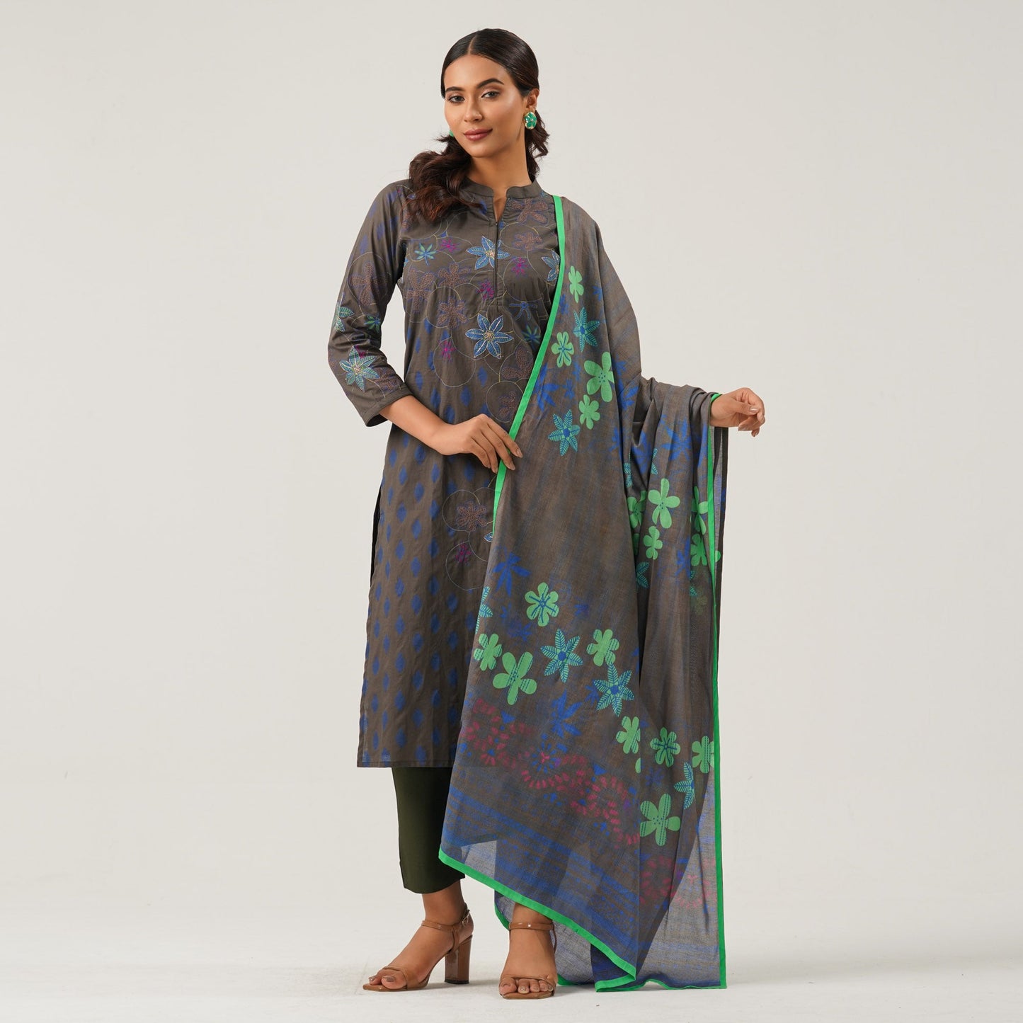 Womens Olive Three Piece Set