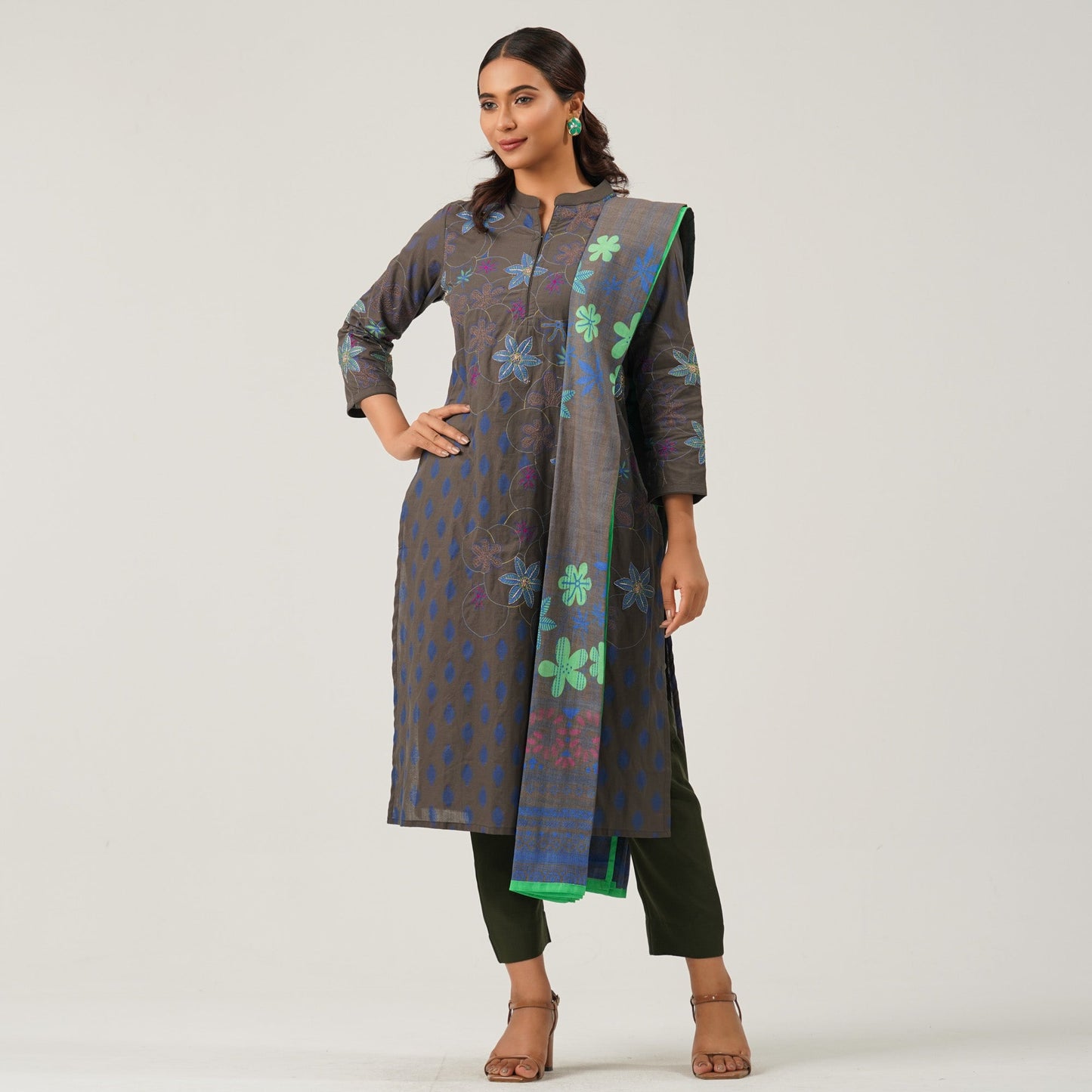 Womens Olive Three Piece Set