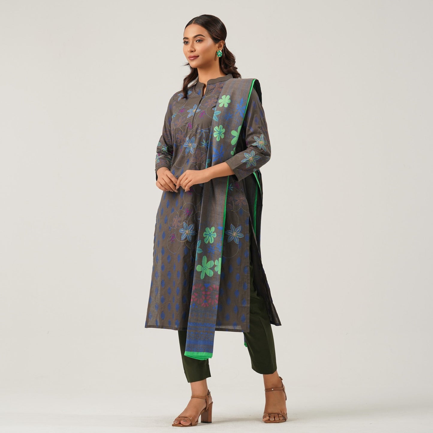 Womens Olive Three Piece Set