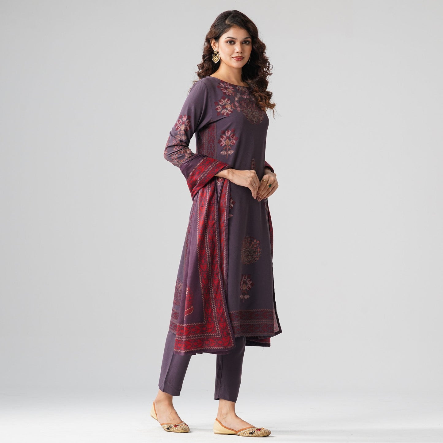 Womens Ash Violet Three Piece Set