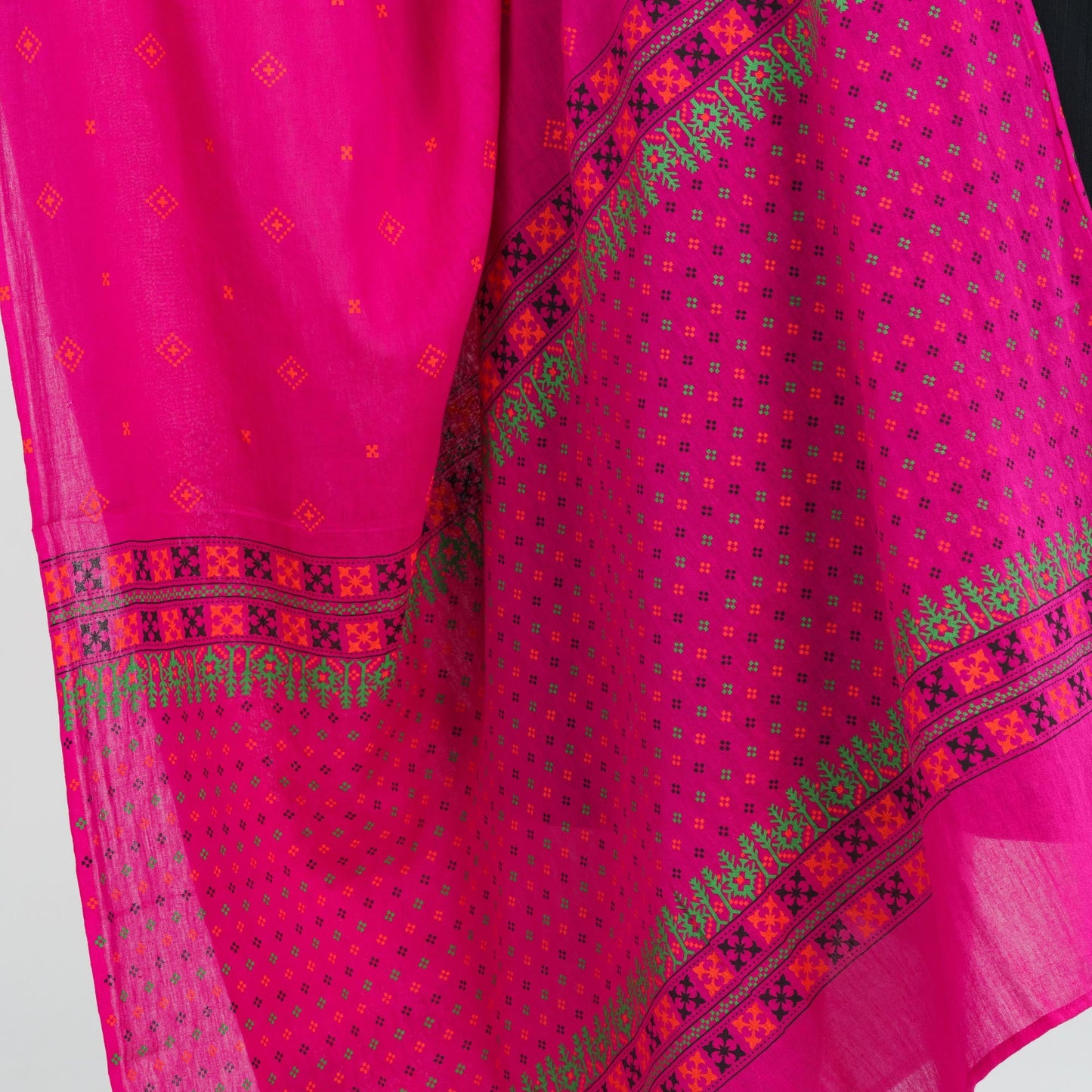 Women's Magenta Screen Printed Orna
