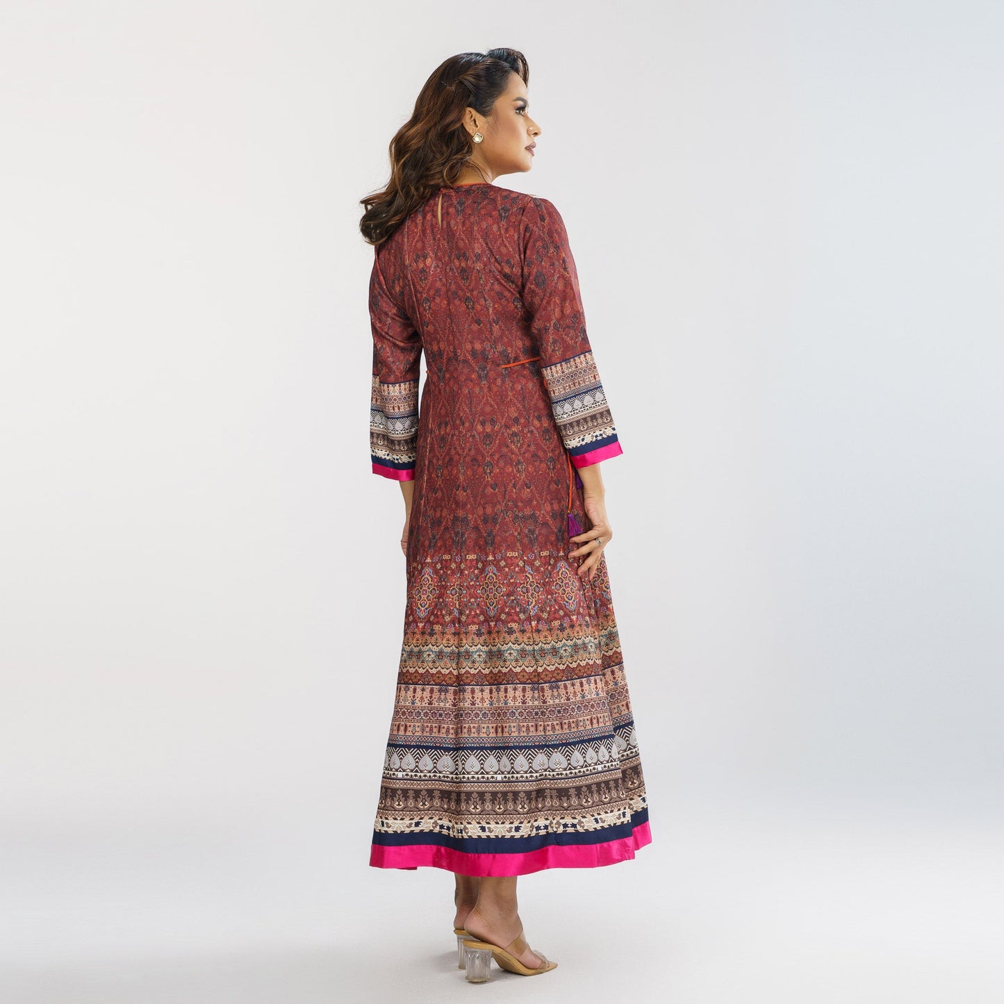 Women's Multi-Color Ethnic Gown