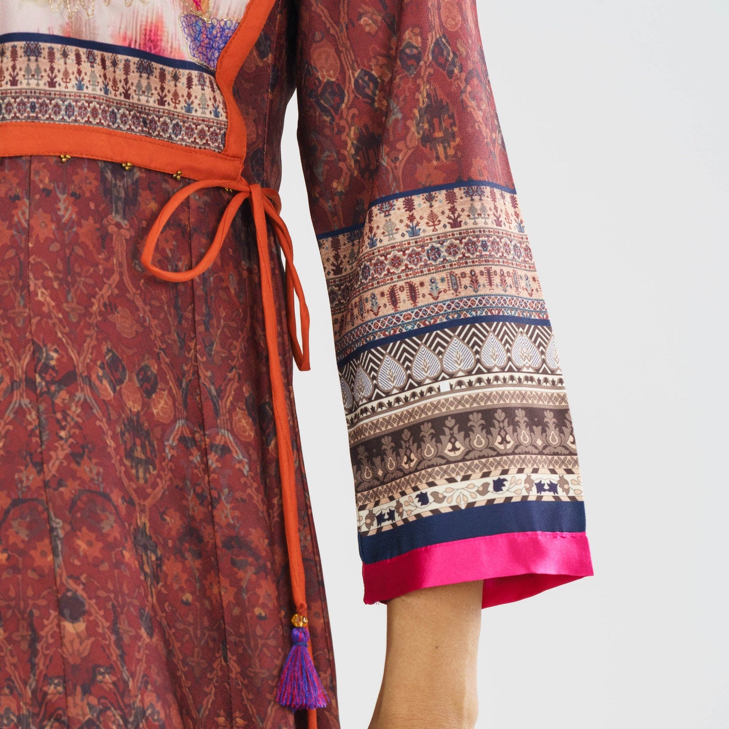 Women's Multi-Color Ethnic Gown