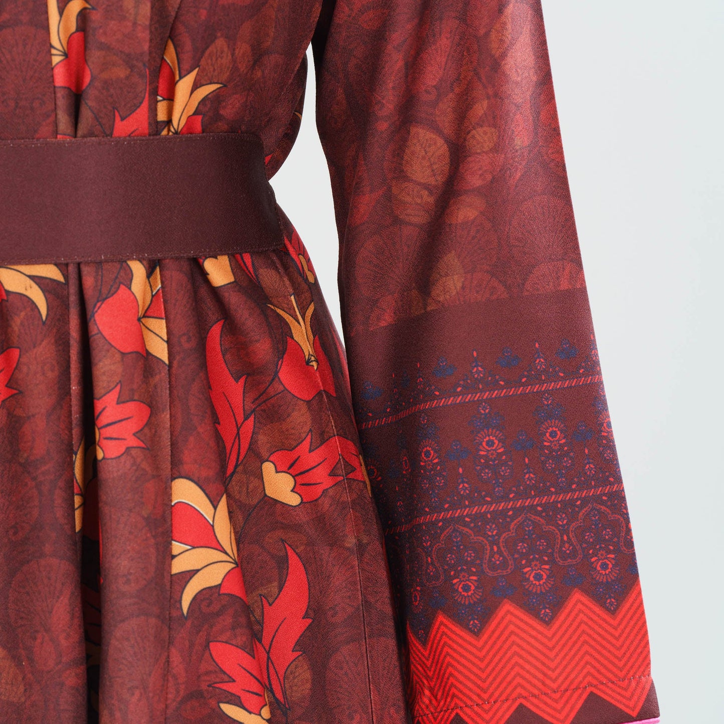 Women's Multicolor Digital Printed Gown