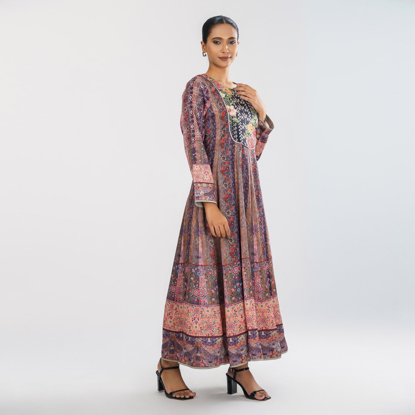 Womens Ethnic Gown Multi Color